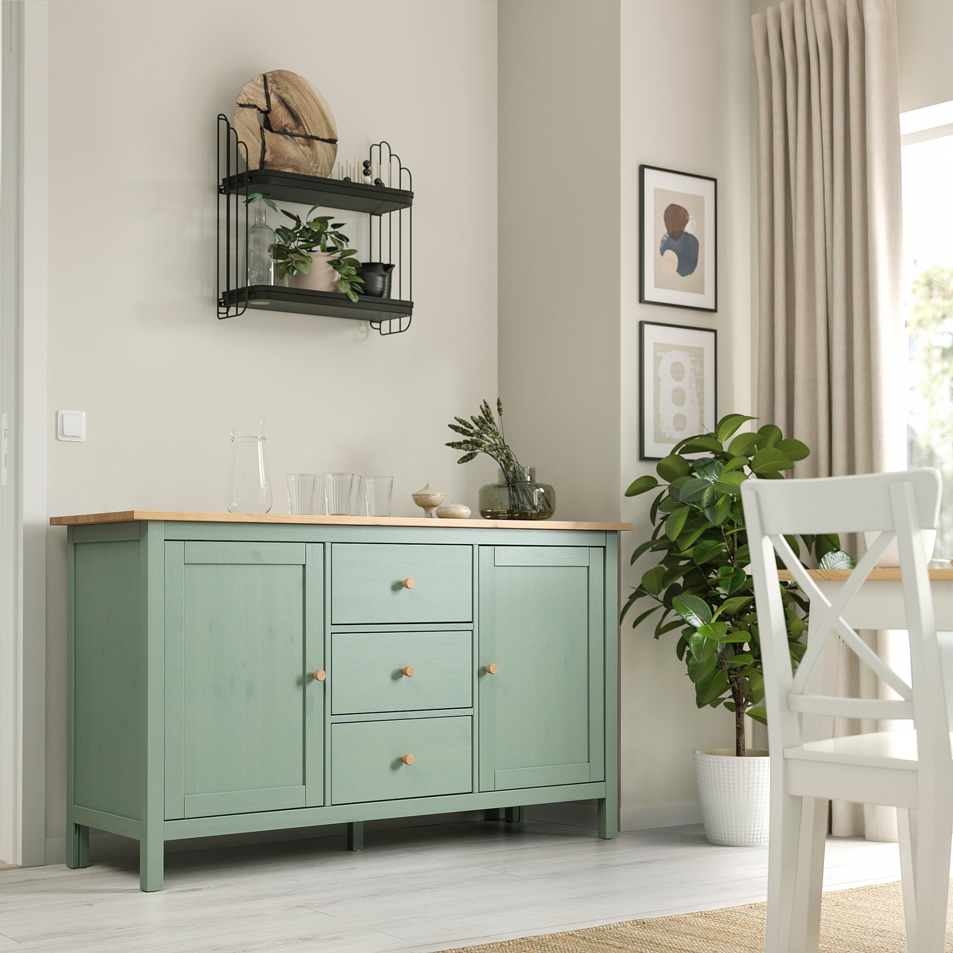 HEMNES, μπουφές, 157x88 cm, 806.286.67