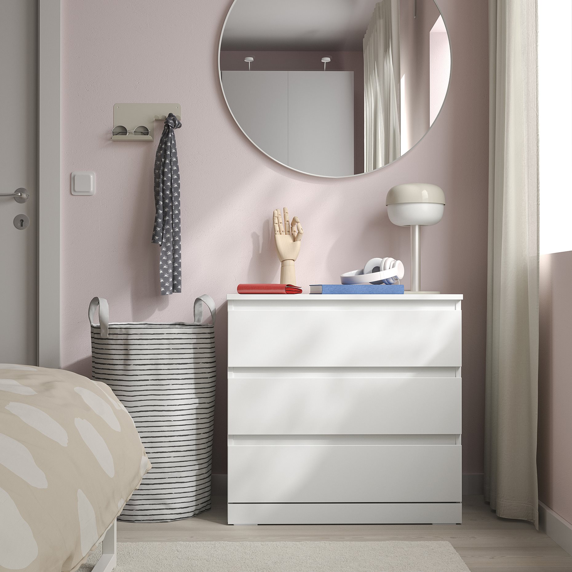 LILLBERGET, chest of 3 drawers, 70x43x68 cm, 806.304.77