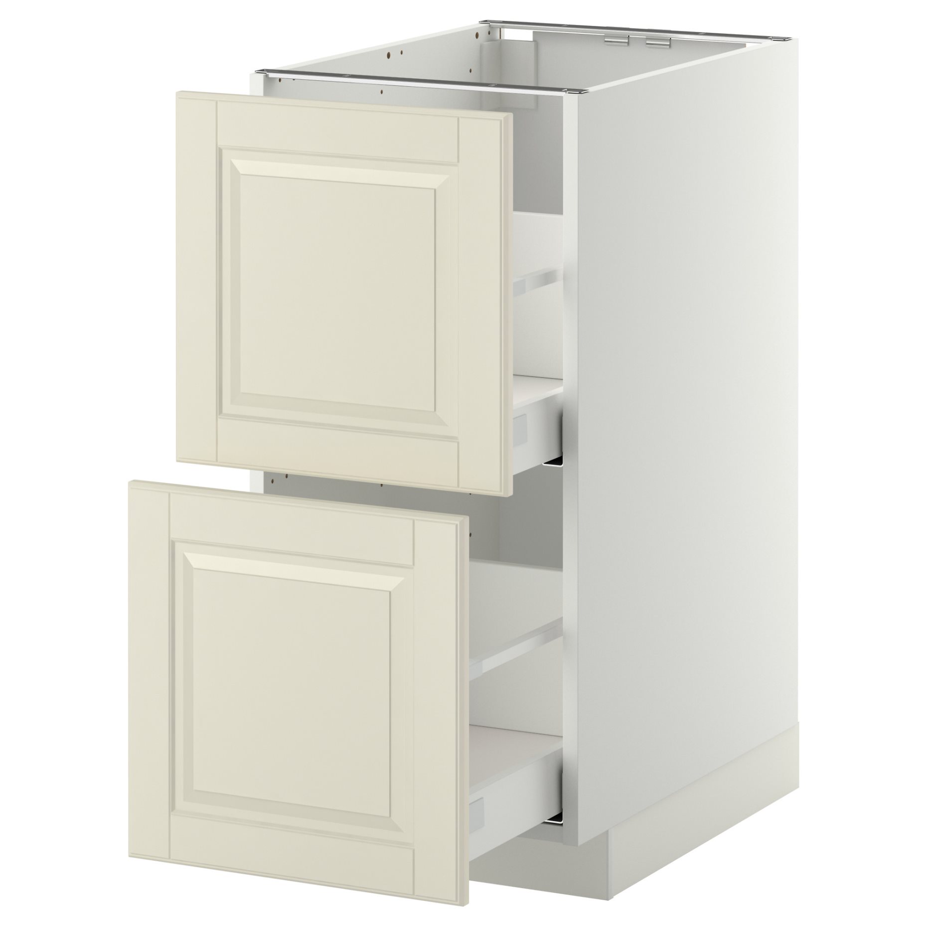 METOD/MAXIMERA, base cabinet 2 fronts/2 high drawers, 891.043.63