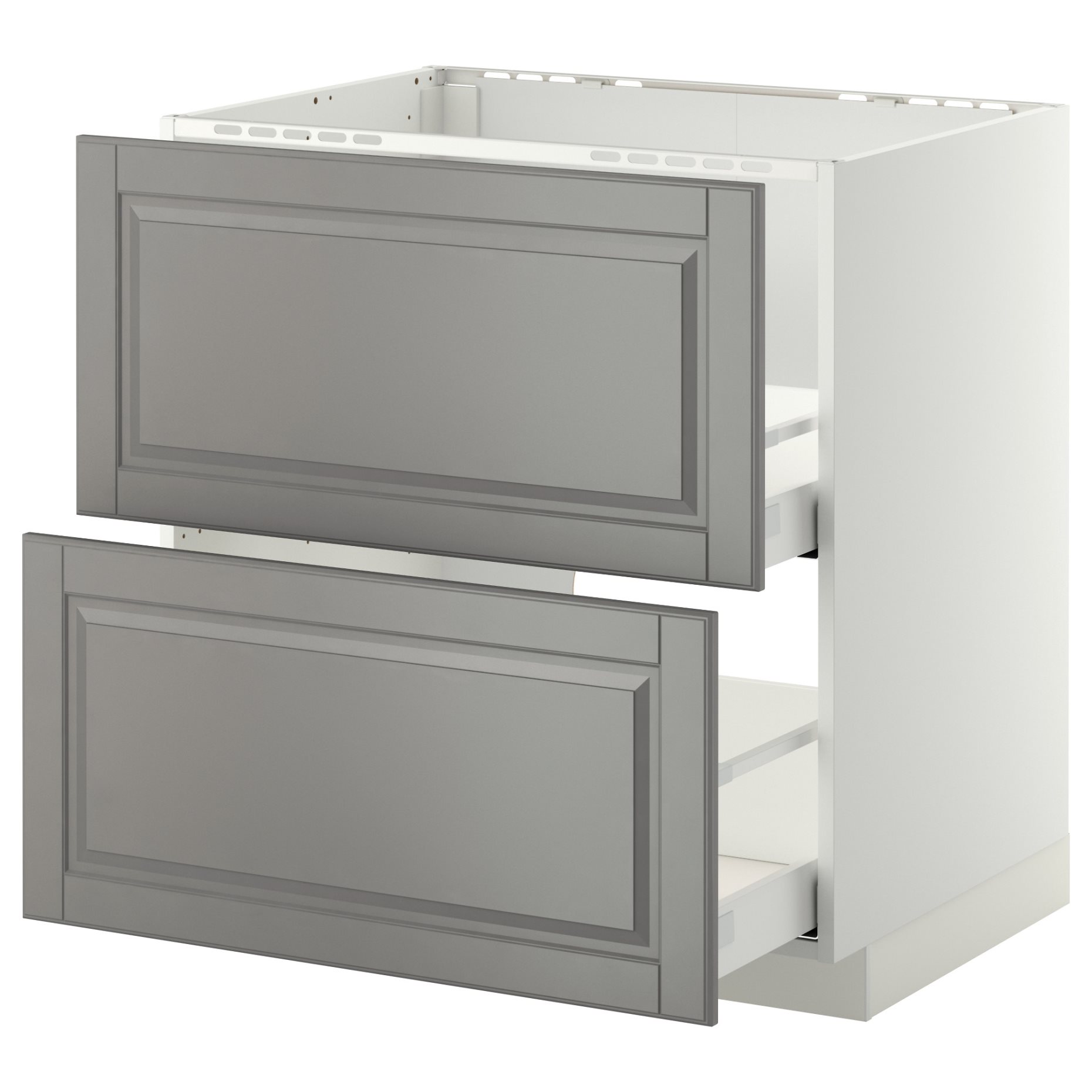 METOD/MAXIMERA, base cabinet for sink+2 fronts/2 drawers, 891.050.65