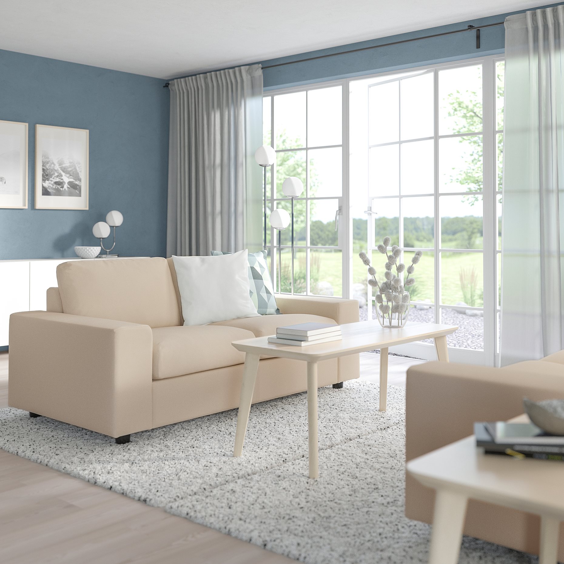 VIMLE, 2-seat sofa with wide armrests, 894.005.61