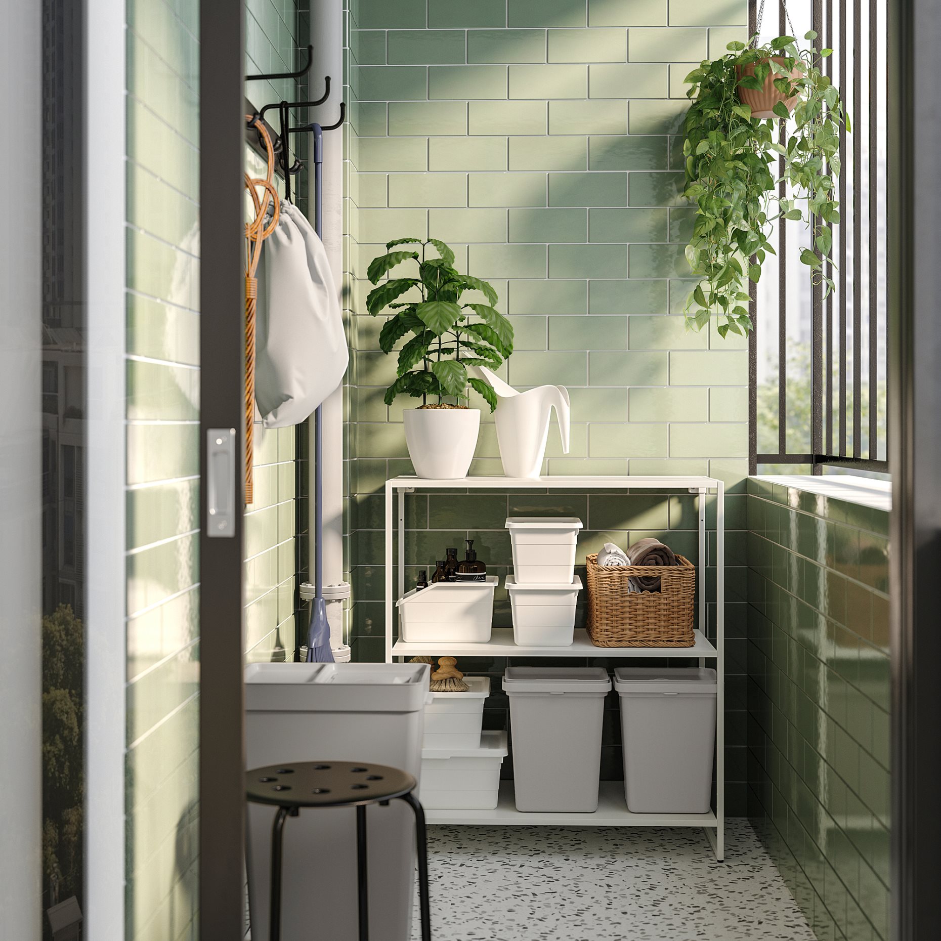 JOSTEIN, shelving unit/in/outdoor/metal, 81x40x90 cm, 894.371.40