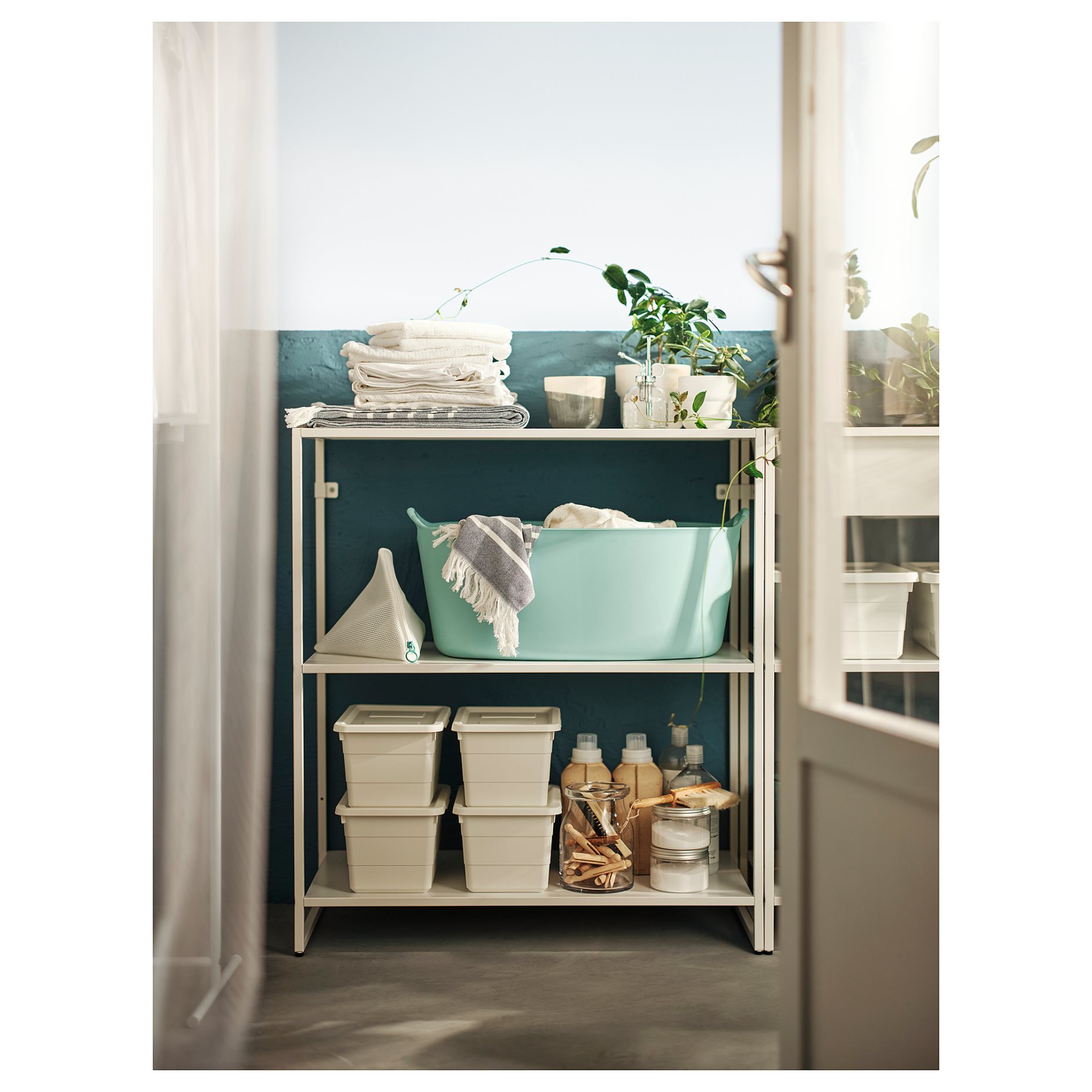 JOSTEIN, shelving unit/in/outdoor/metal, 81x40x90 cm, 894.371.40