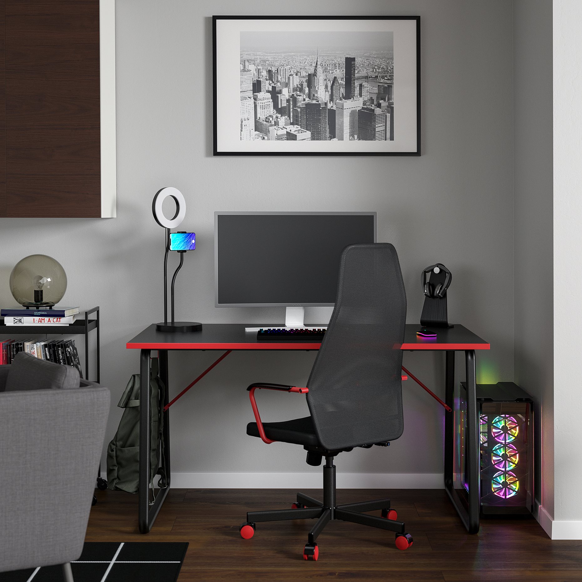 UPPDATERA, gaming desk and chair, 894.909.48
