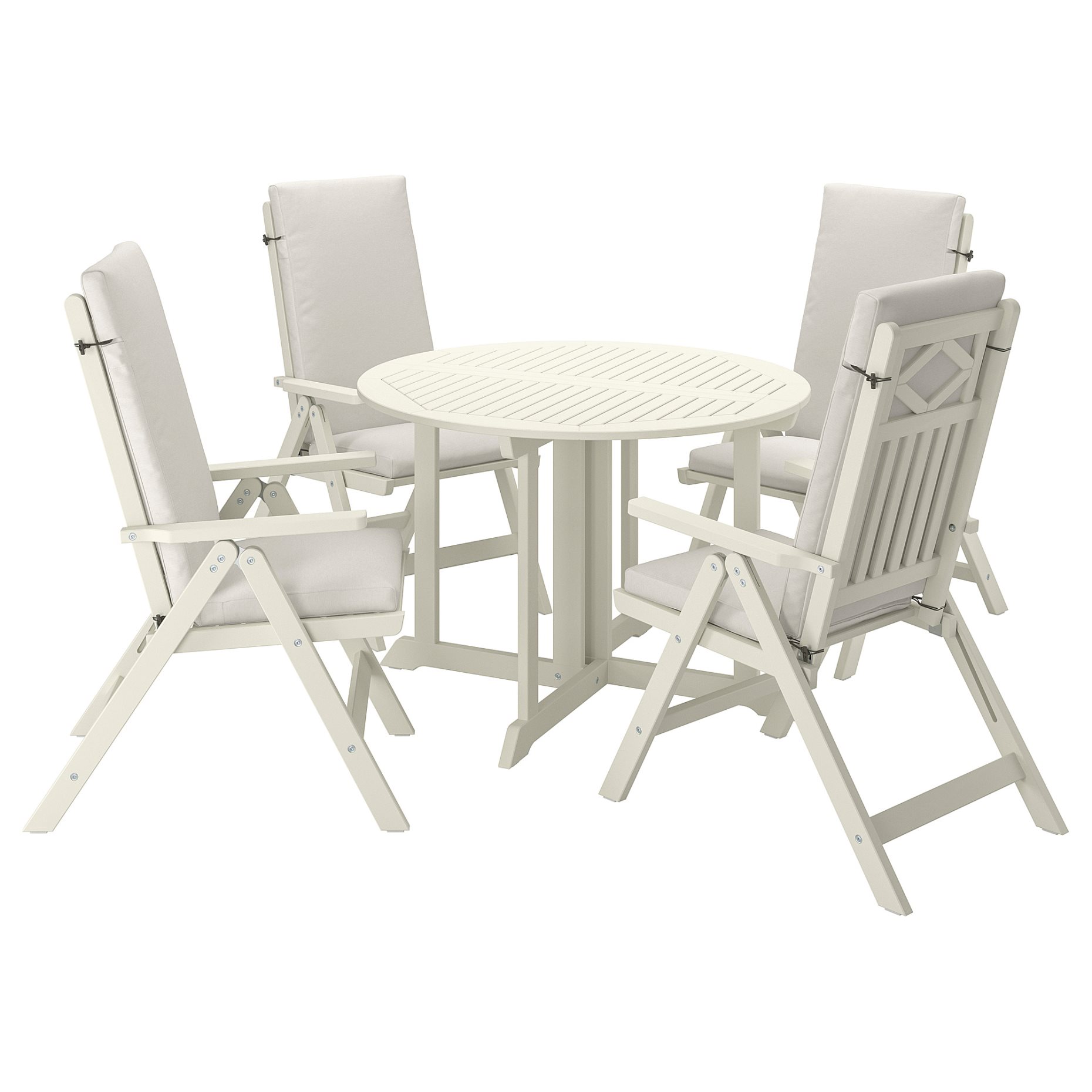 BONDHOLMEN, table/4 reclining chairs, outdoor, 895.498.78