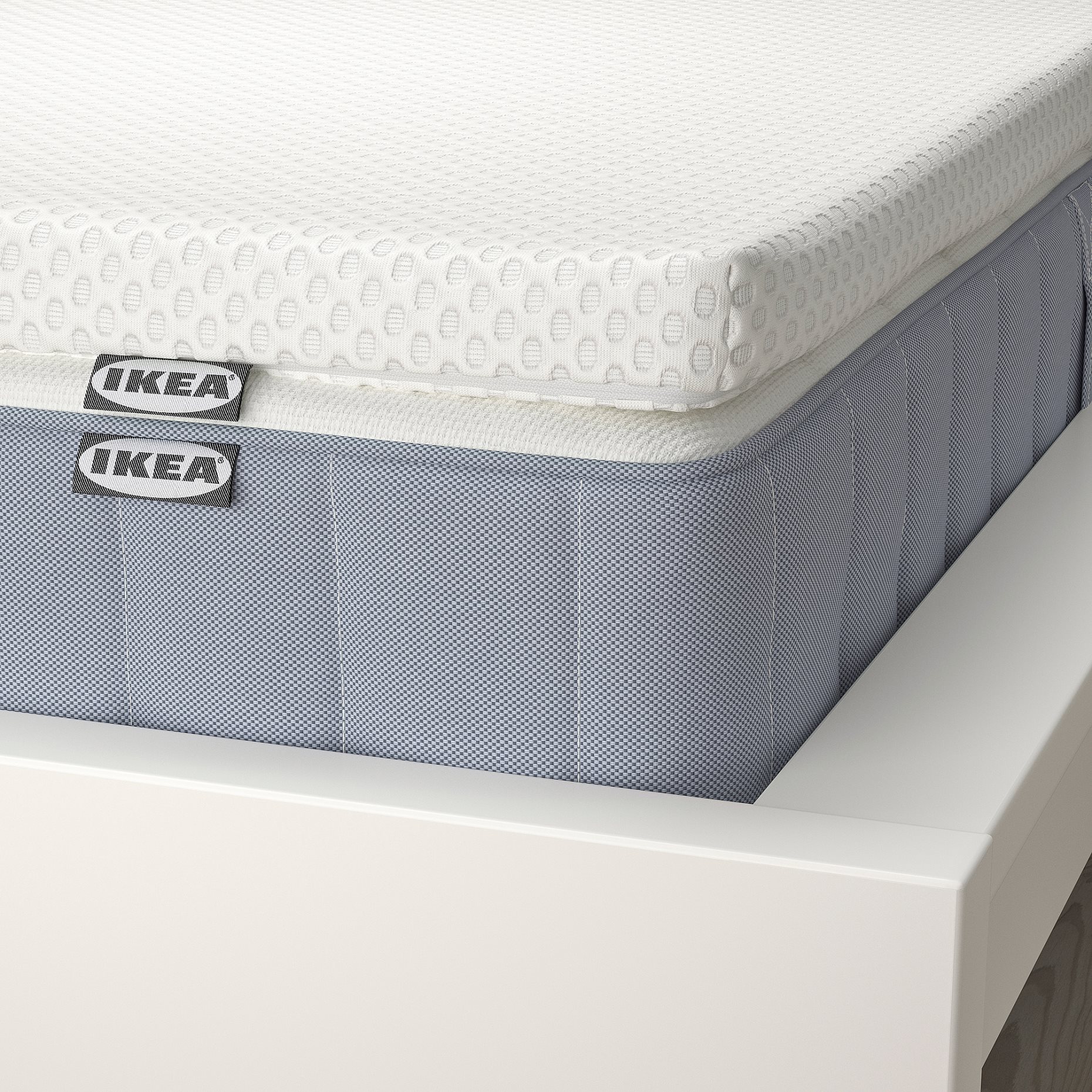 VALEVÅG, mattress extra firm and mattress pad, 140x200 cm, 895.724.49