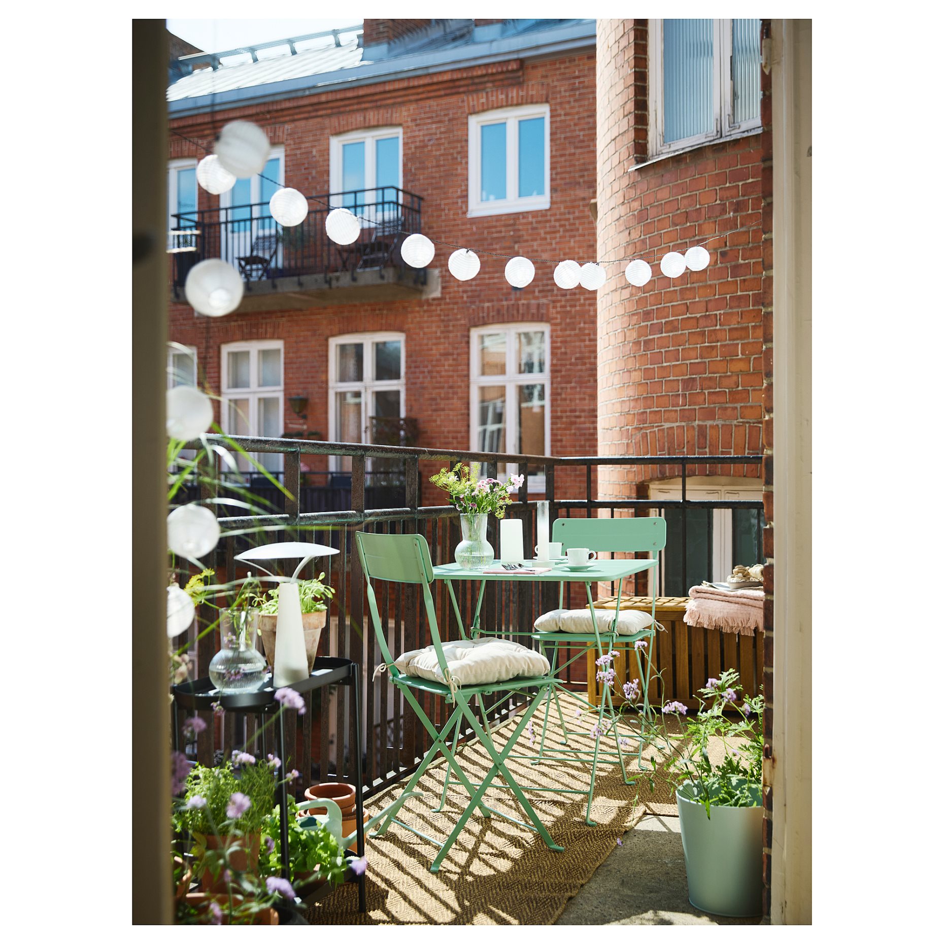 SUNDSÖ, table and 2 folding chairs/outdoor, 65x65 cm, 895.730.24