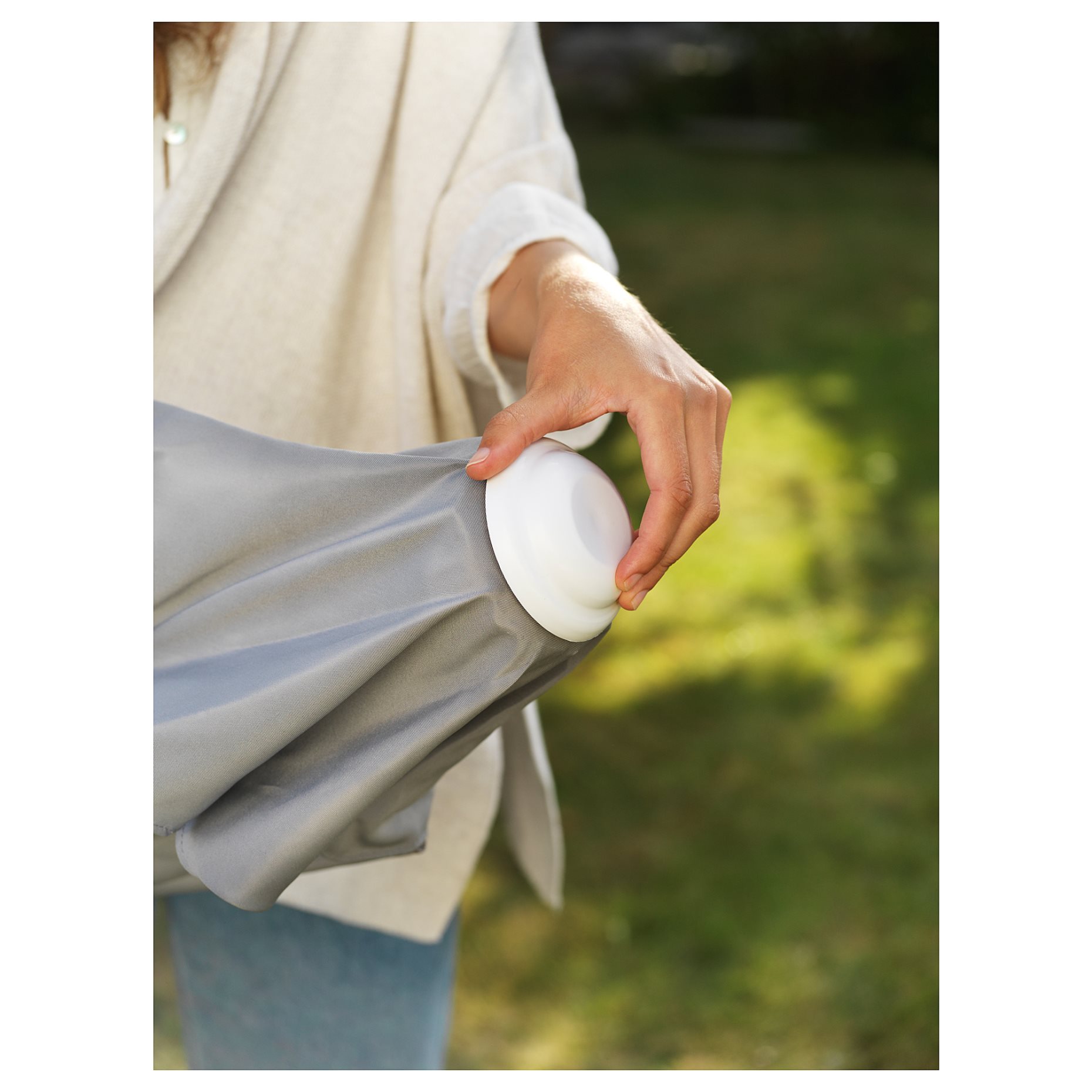 HÖGÖN/IGGÖN, ομπρέλα ήλιου με βάση, 270 cm, 895.762.06