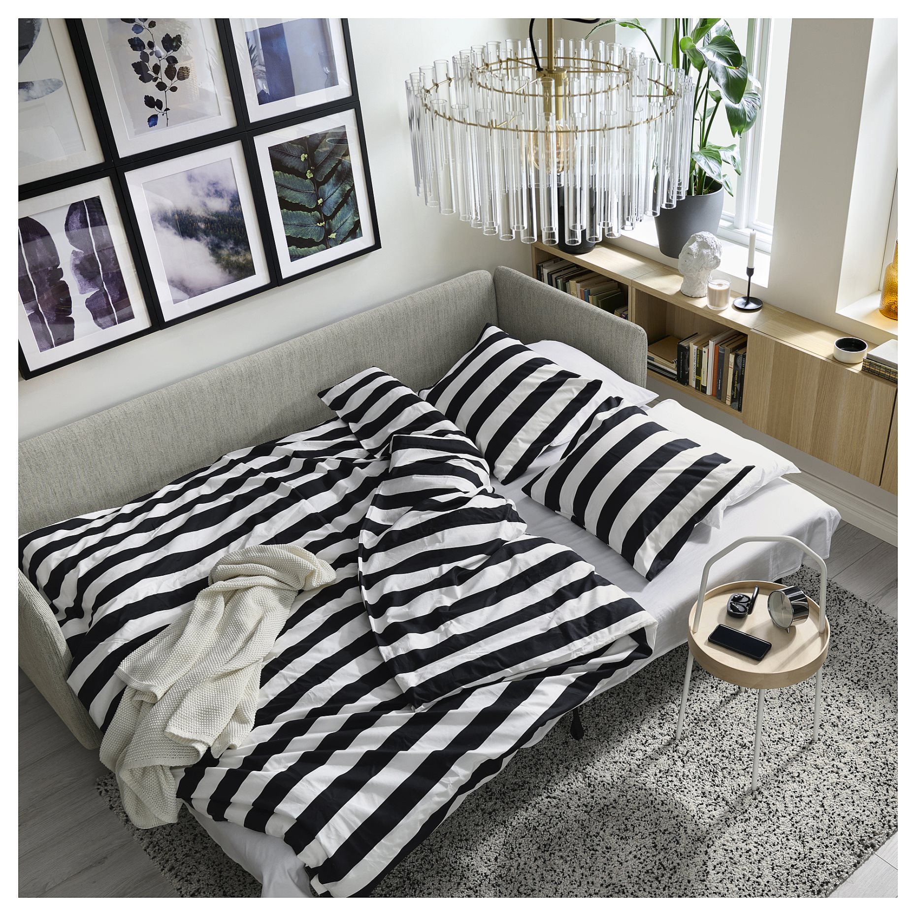 SÖDERHAMN, 3-seat sofa-bed with armrests, 895.800.67