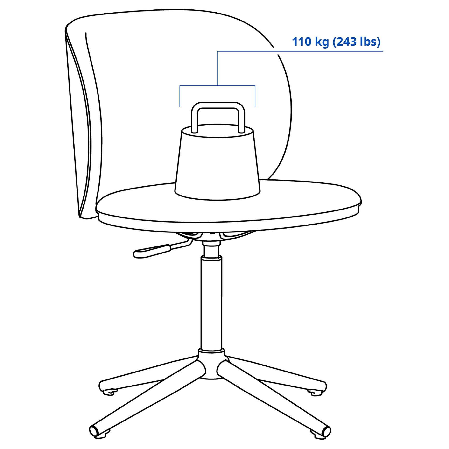 VITTSJÖ/KRYLBO, desk and chair, 896.173.01