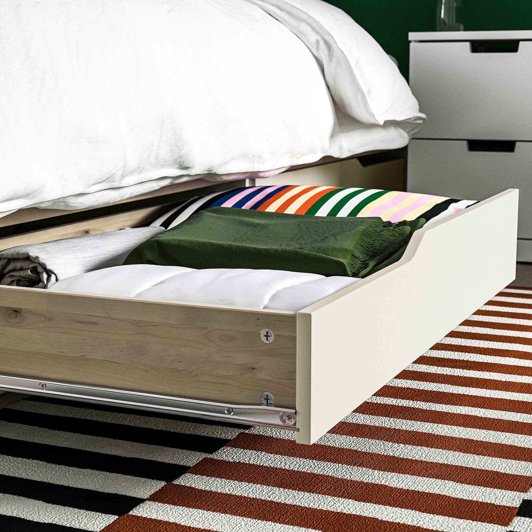 MANDAL, bed with storage, 160x200 cm, 902.804.83