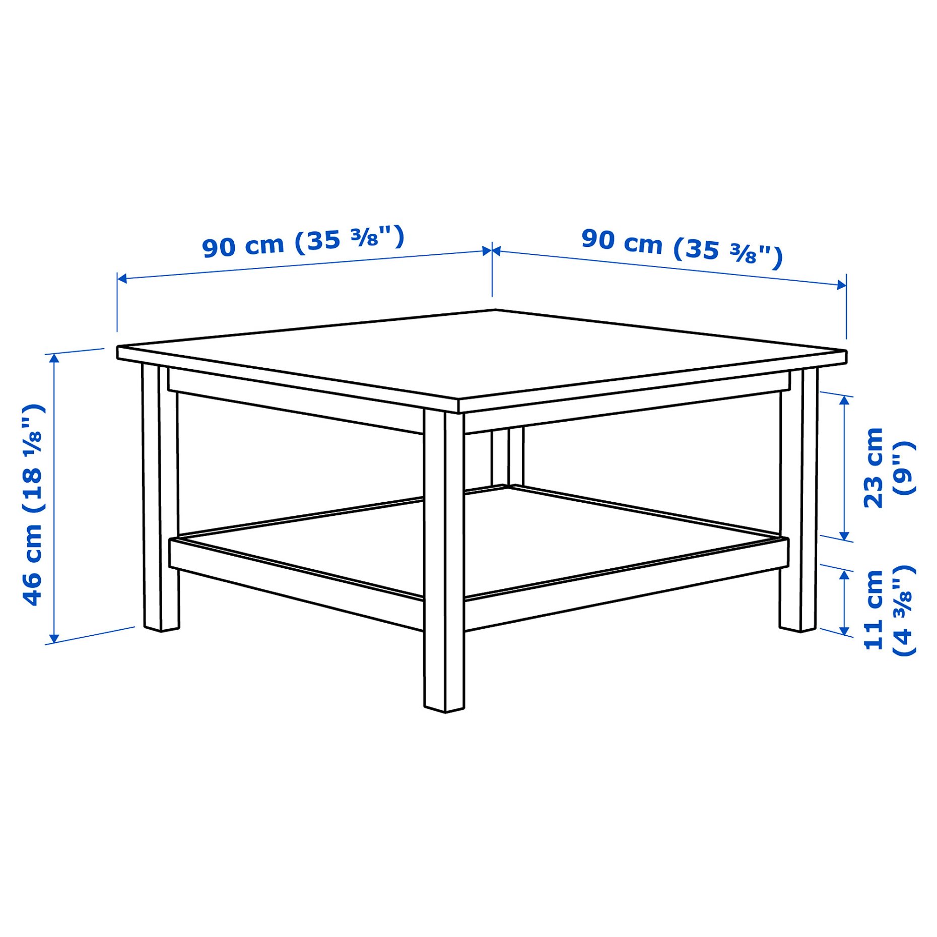 HEMNES, τραπέζι μέσης, 902.821.37