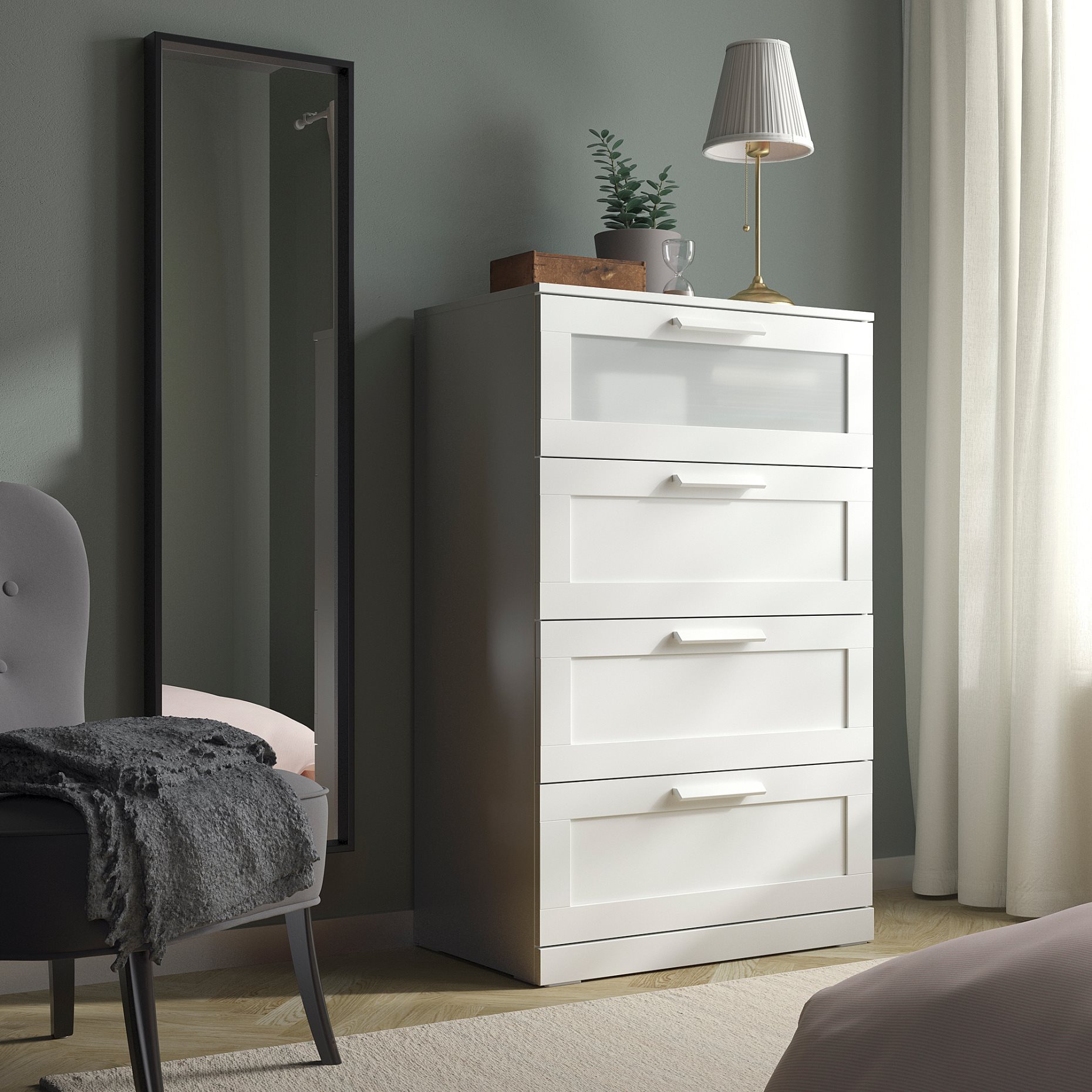 BRIMNES, chest of 4 drawers, 903.920.46