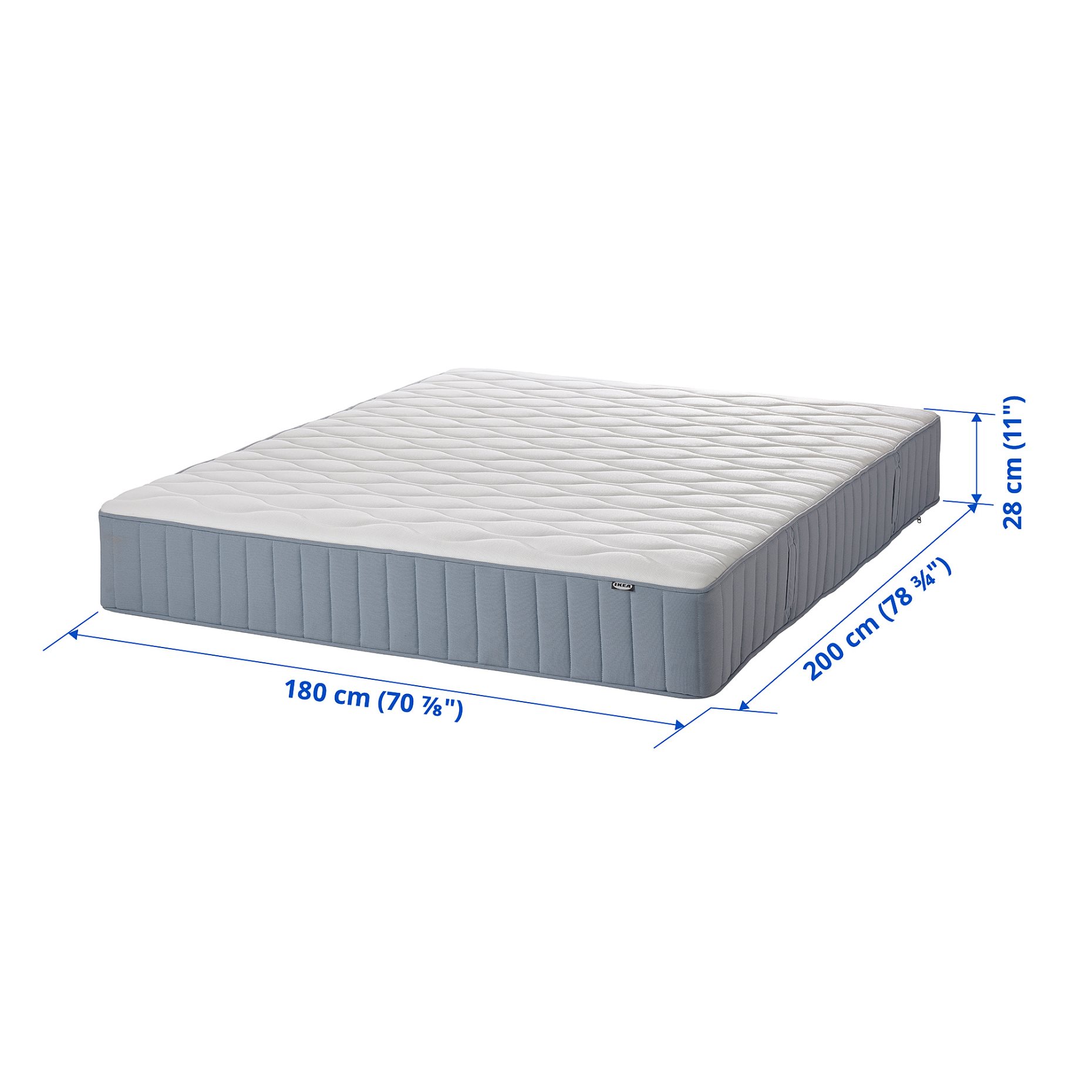 VÅGSTRANDA, pocket sprung mattress/extra firm, 180x200 cm, 904.703.79