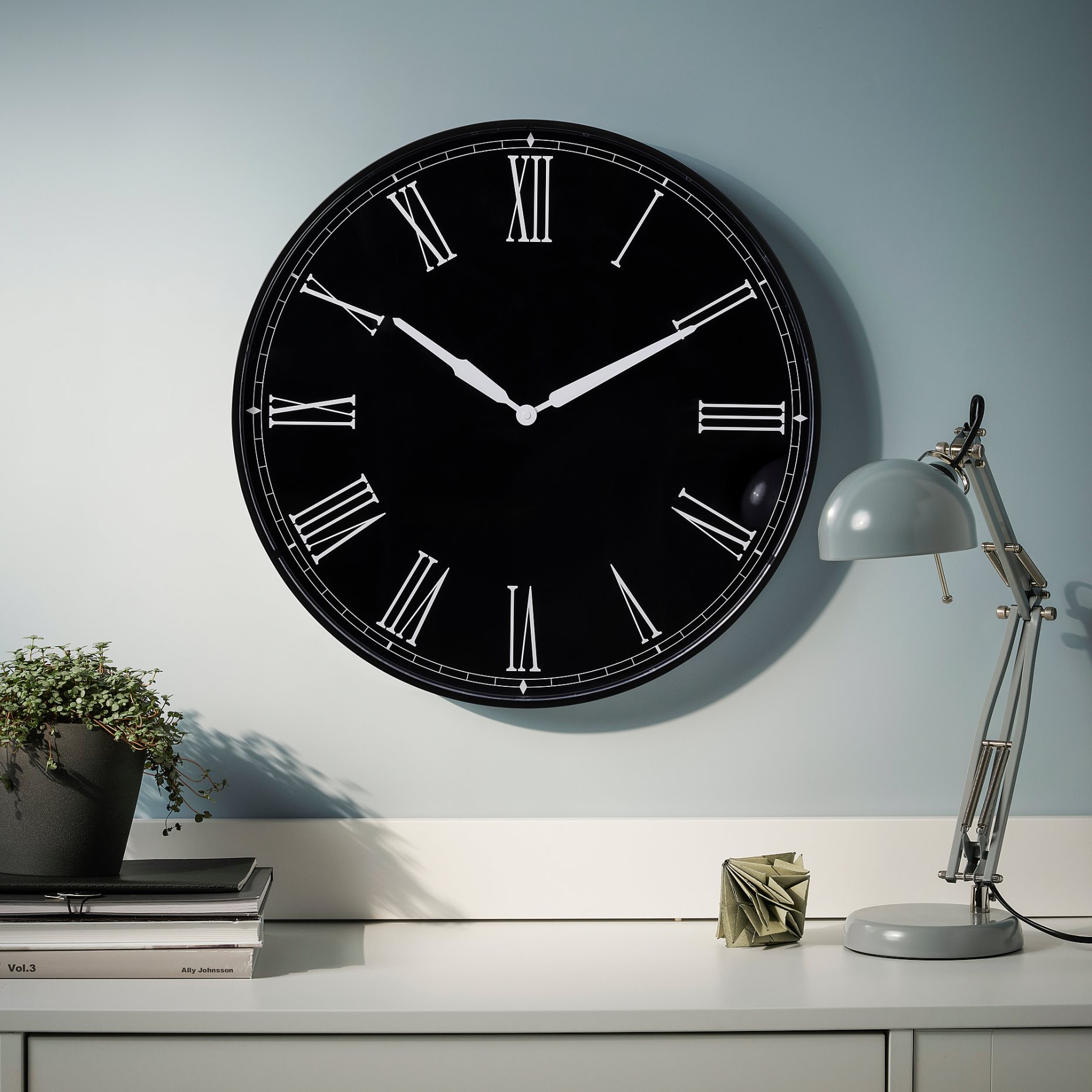 DRABBLING, wall clock, 52 cm, 905.064.15