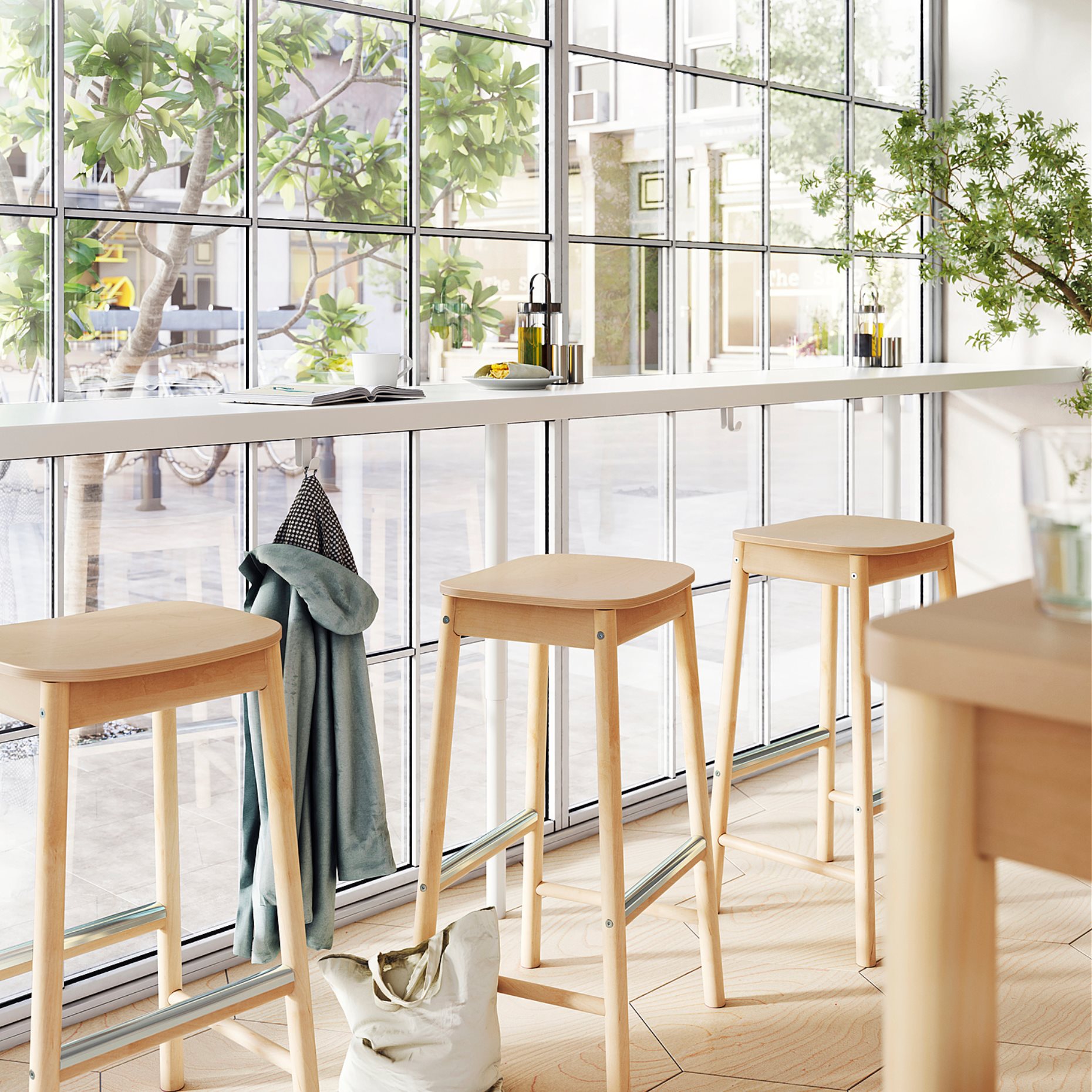 RÖNNINGE, σκαμπό μπαρ, 75 cm, 905.112.33