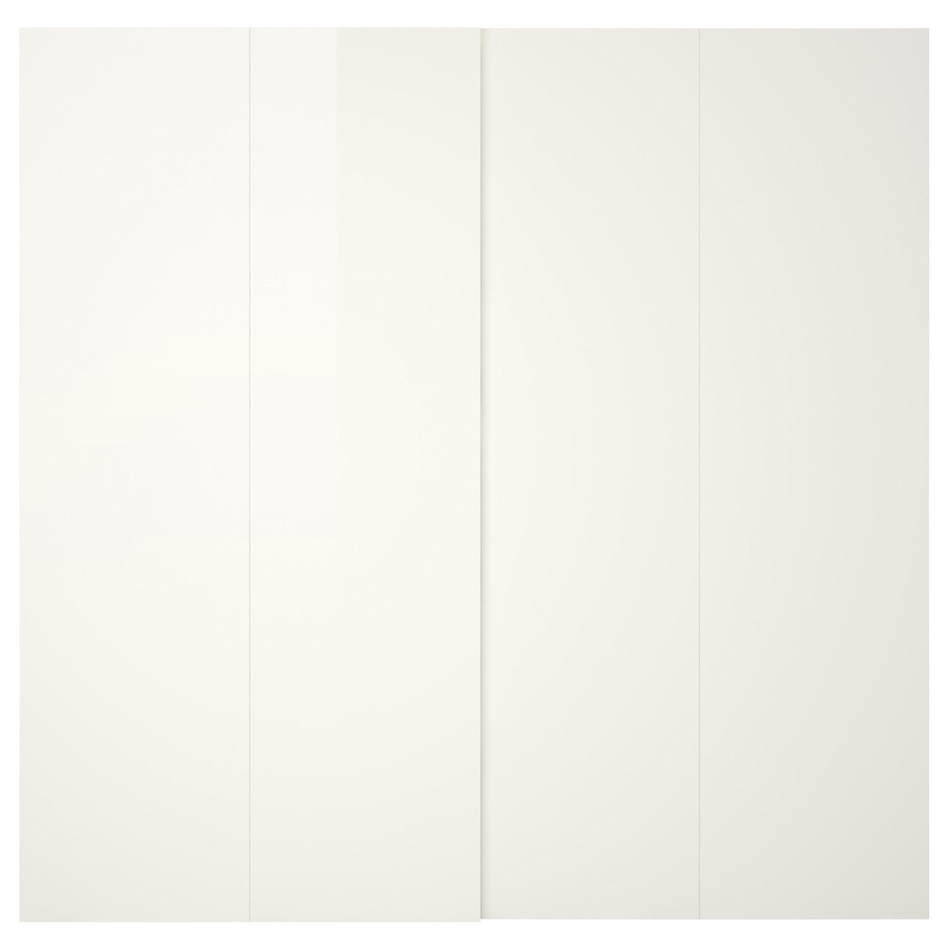 HASVIK, pair of sliding doors/high-gloss, 200x236 cm, 905.215.57