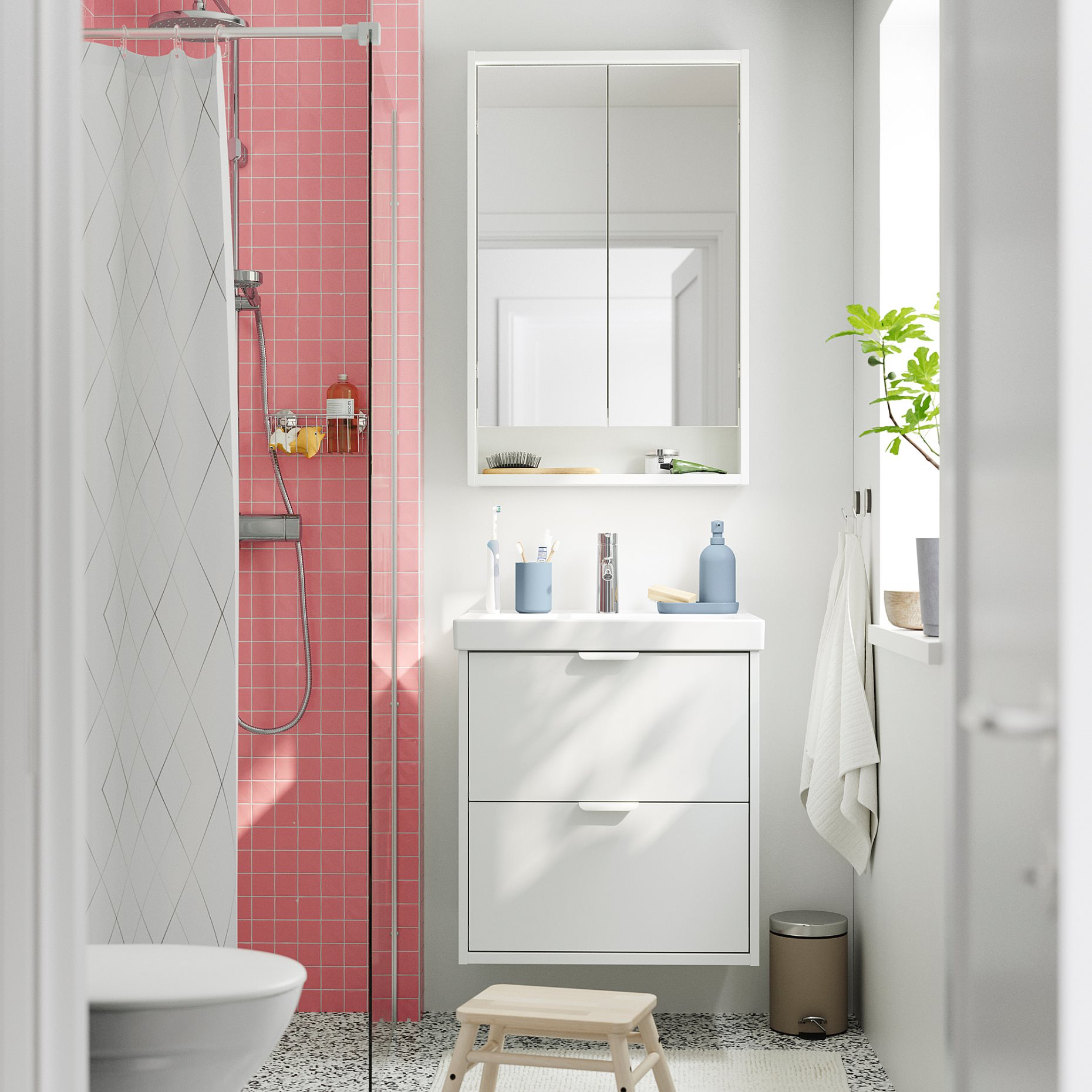 HAVBACK, wash-stand with drawers, 60x48x63 cm, 905.317.64