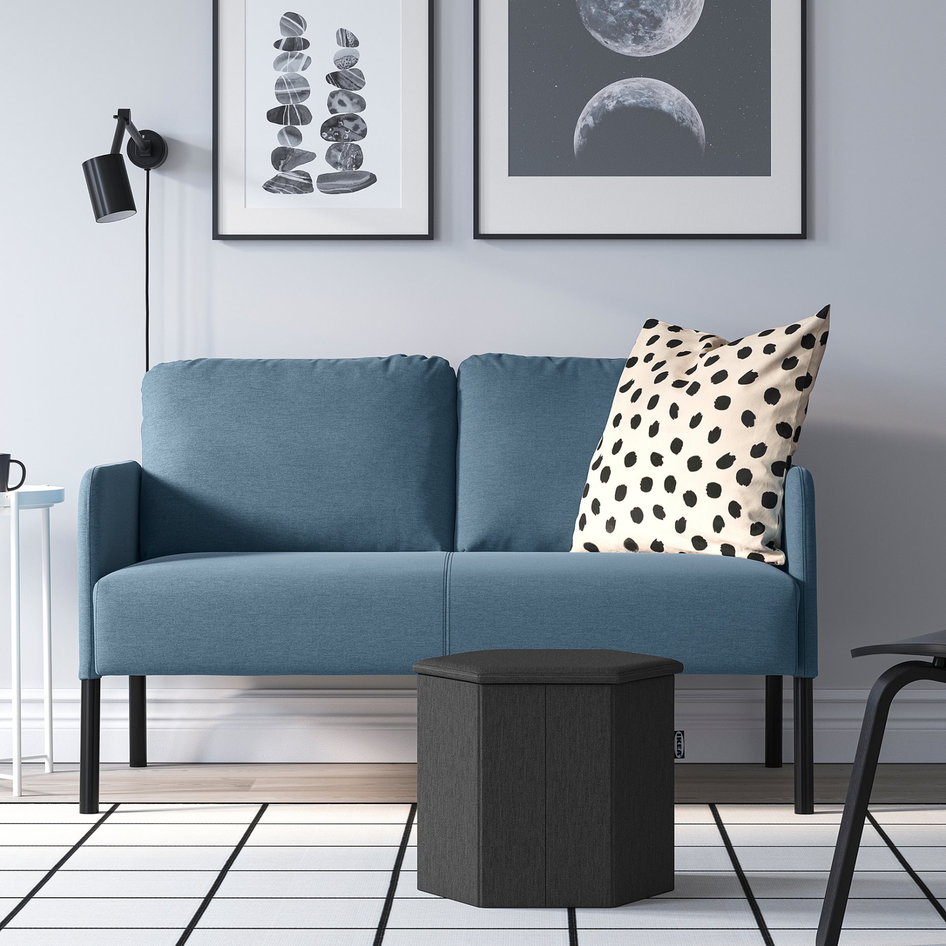 KJUGE, pouffe with storage, 905.319.00