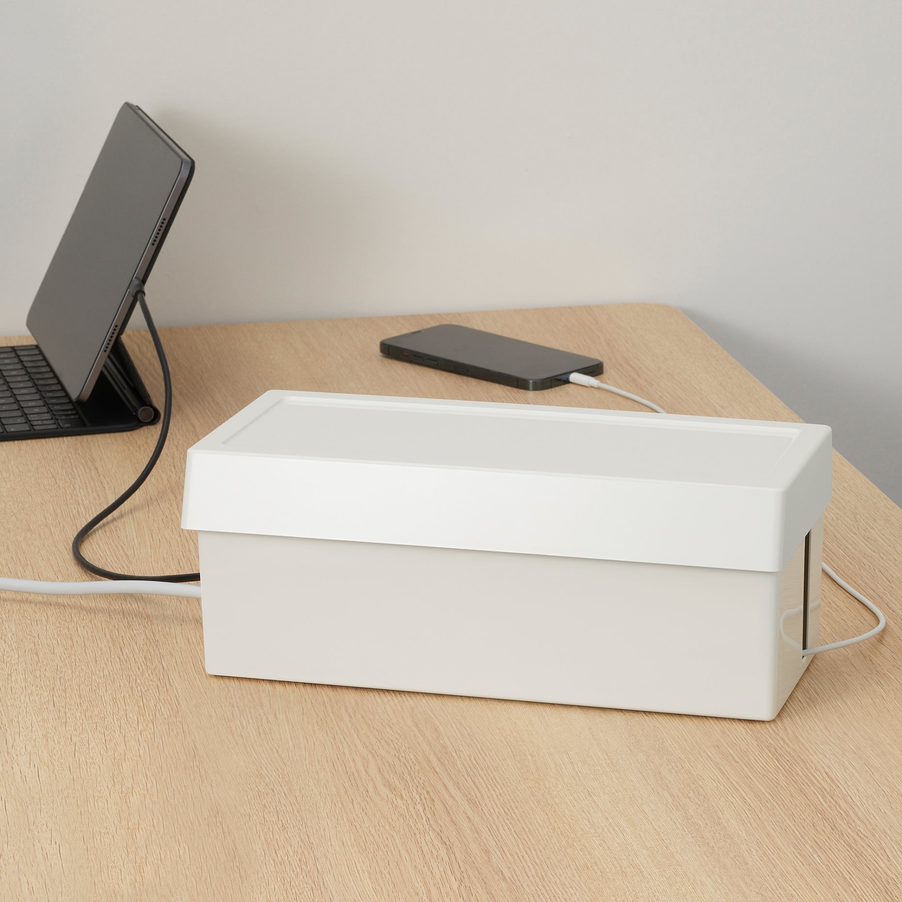 SÄTTING, cable management box with lid, 905.346.25