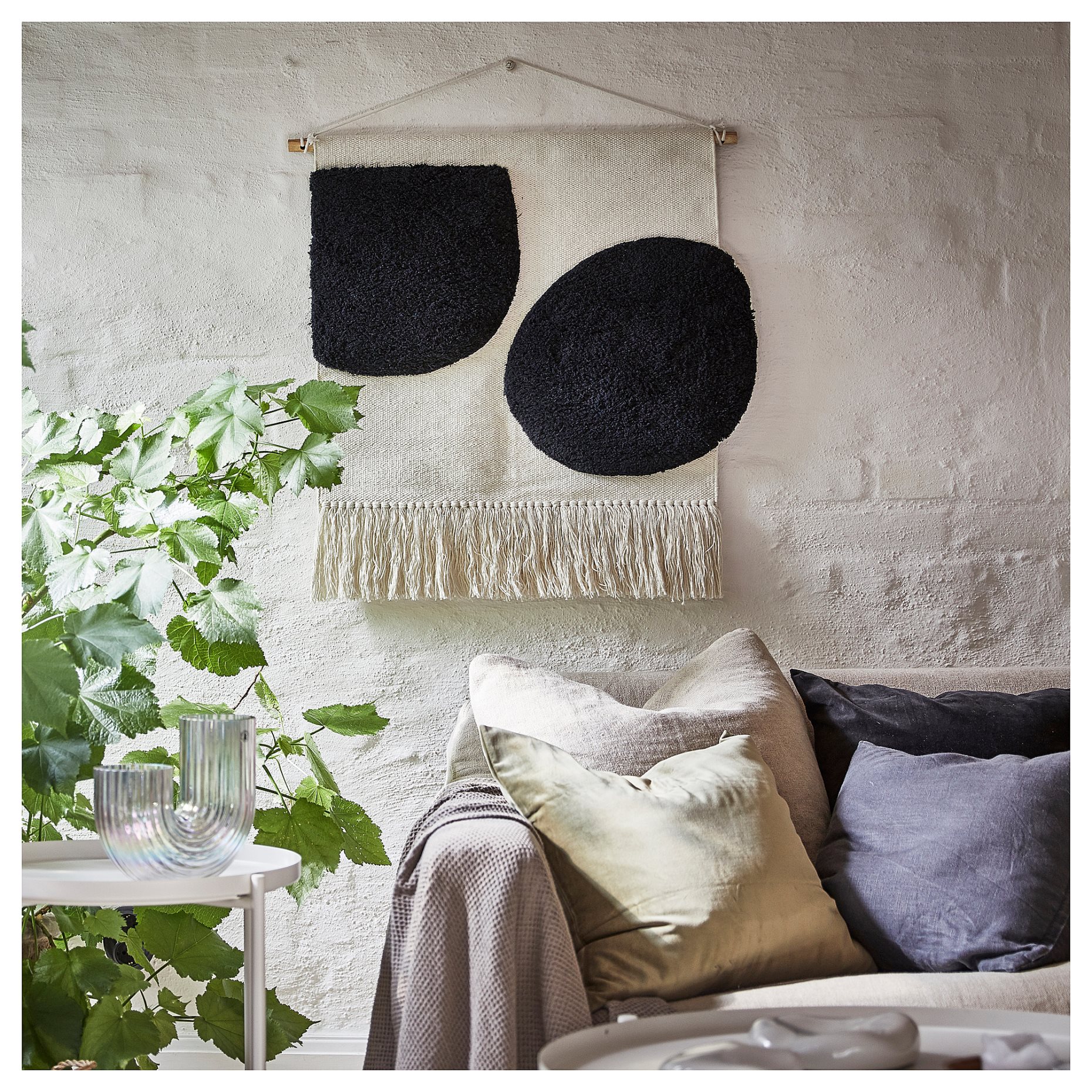 BLANDSKOG, hanging tapestry, 70x70 cm, 905.380.63