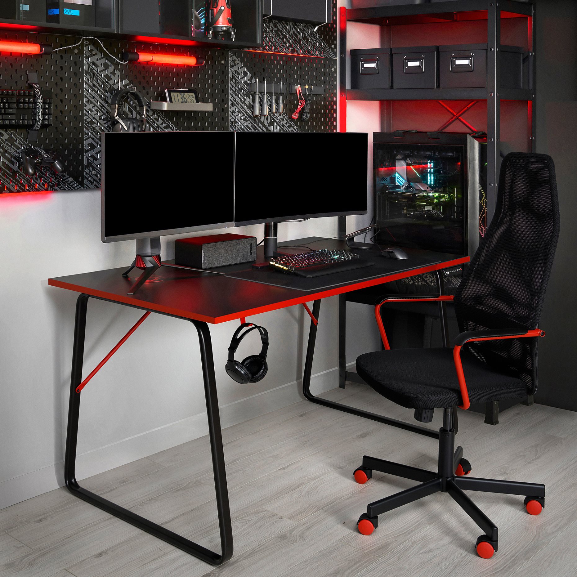 HUVUDSPELARE, γραφείο gaming, 140x80 cm, 905.391.66