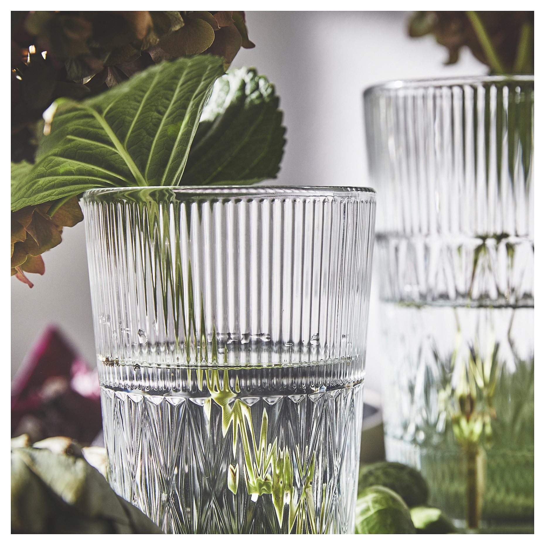 SMÄLLSPIREA, vase/glass/patterned, 17 cm, 905.421.78