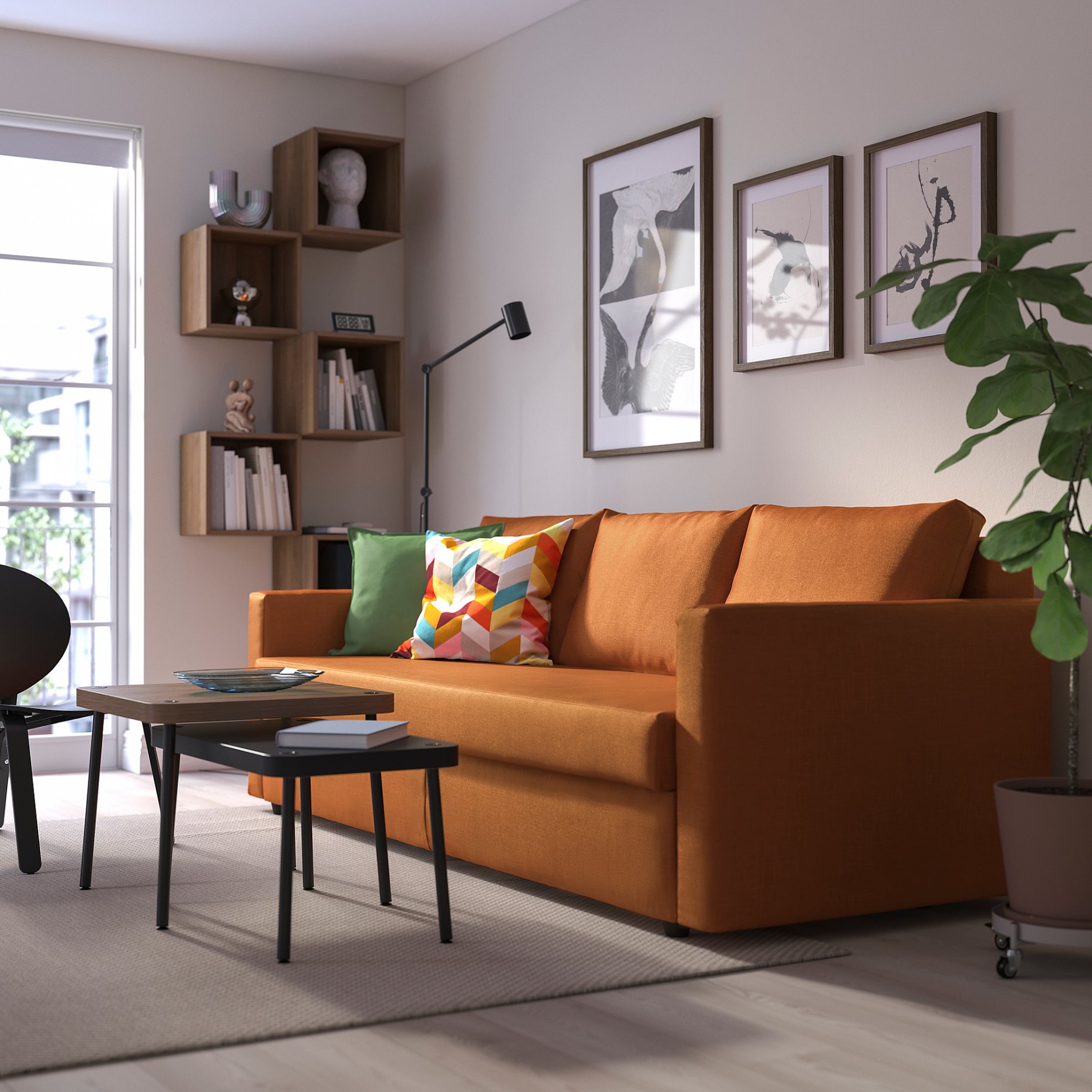 FRIHETEN, 3-seat sofa-bed, 905.512.24