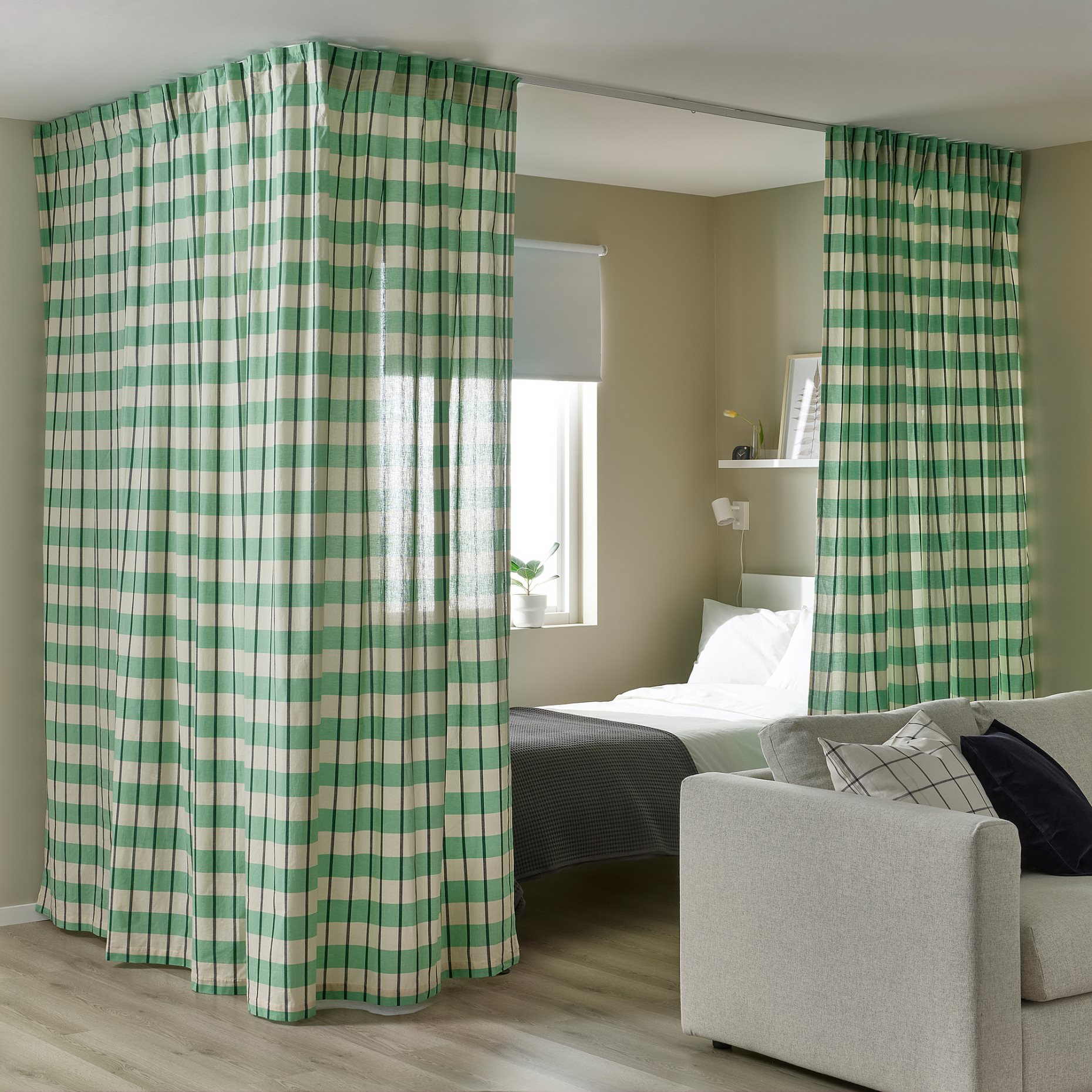 GLANSHAGTORN, curtain 1 piece, 300x300 cm, 905.561.08