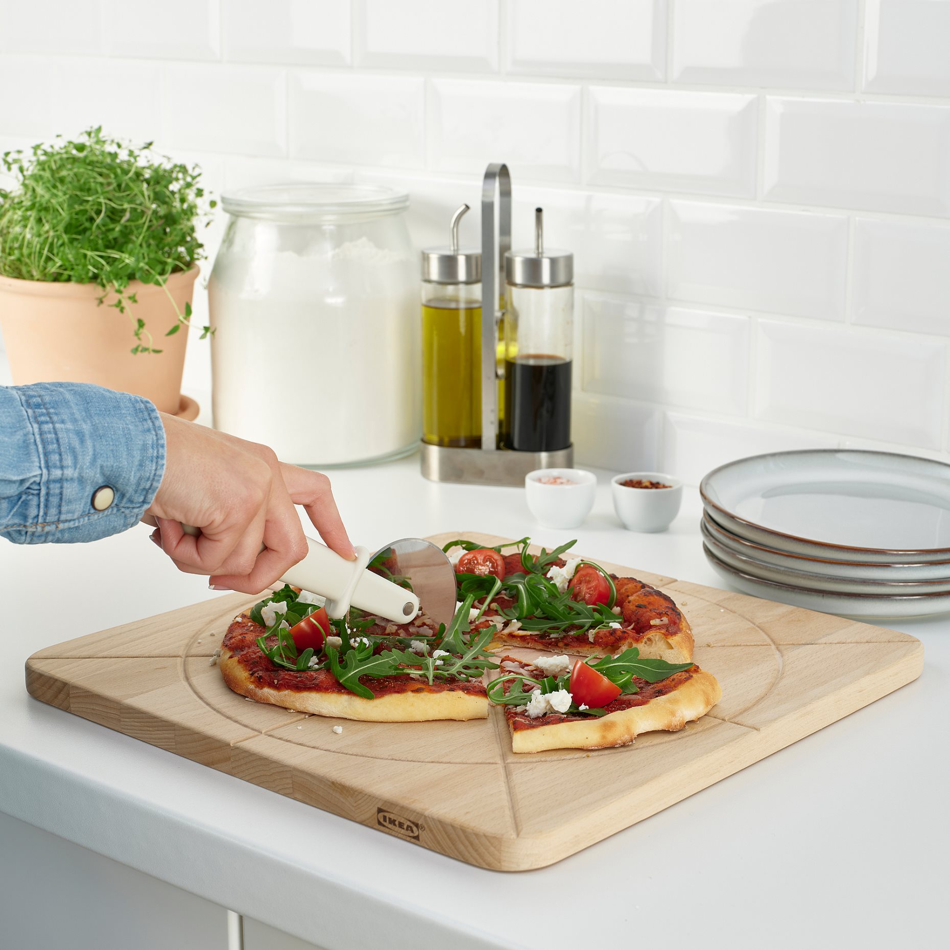 SÅPÖRTMAL, chopping board, 35x35 cm, 905.706.61