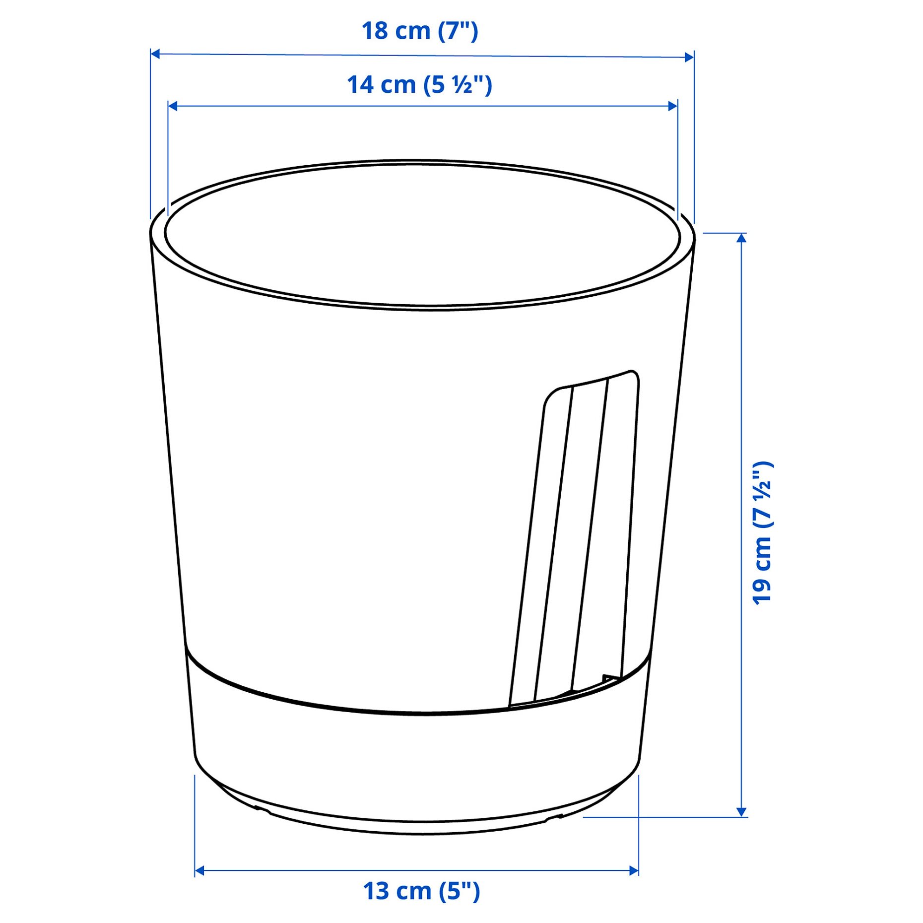 VÅRDTRÄD, self-watering plant pot/in/outdoor, 15 cm, 905.708.59
