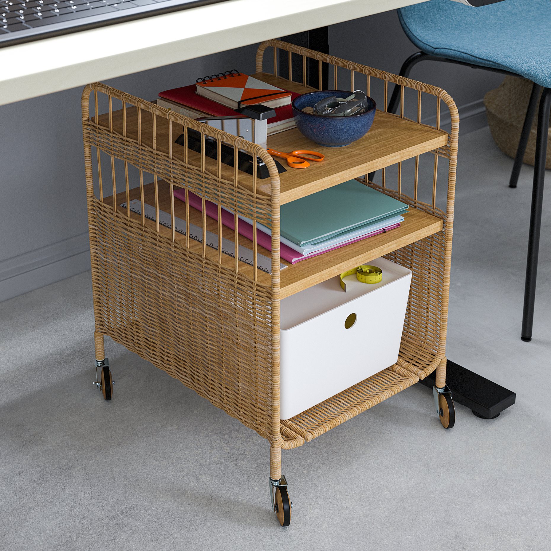 FRYKSAS, storage unit on castors, 37x53 cm, 905.741.74