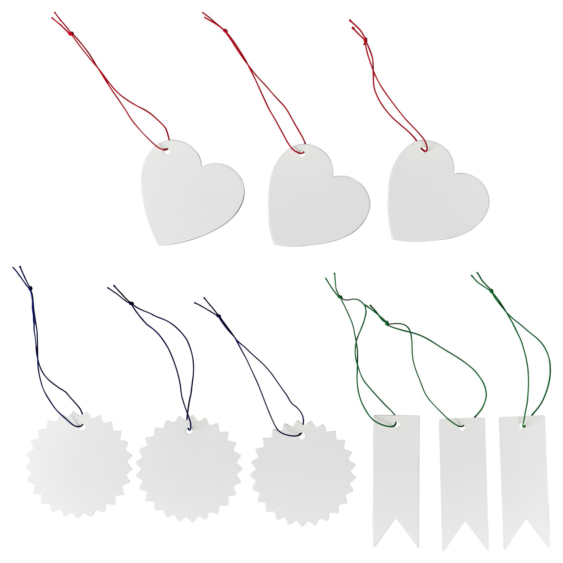 FONSTERFIKUS, label with string, set of 9, 905.823.86