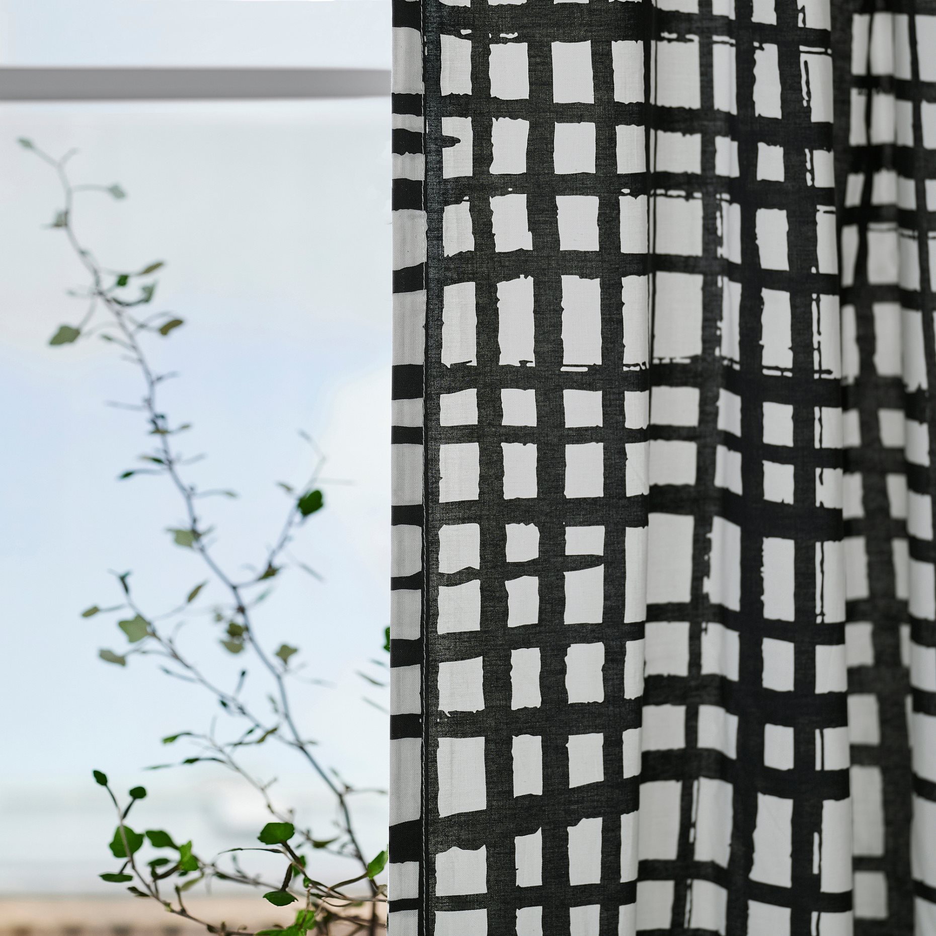 GRONKATTFOT, κουρτίνα, 2 τεμ. 145x300 cm, 905.830.98