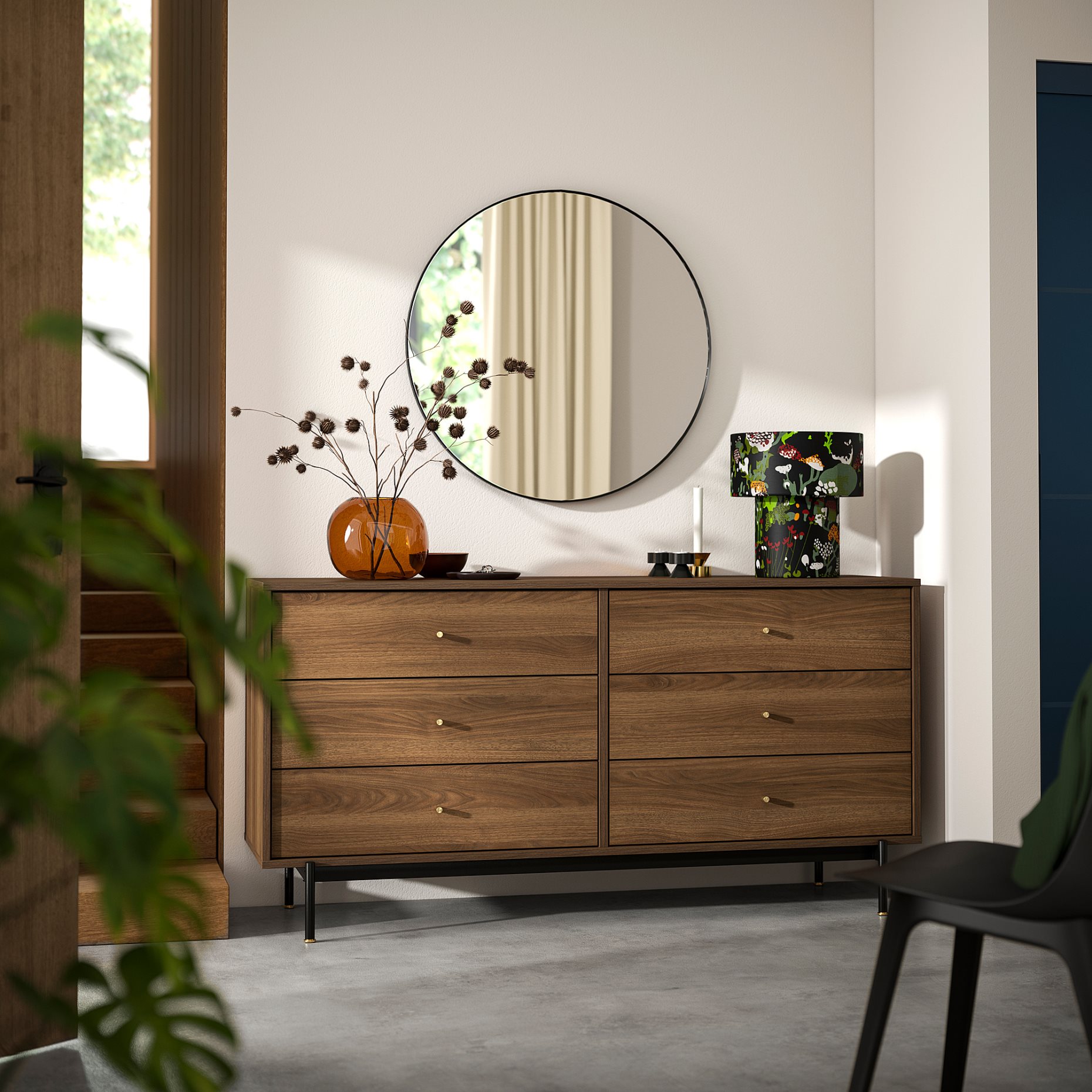 RÅDMANSÖ, chest of 6 drawers, 159x48x81 cm, 905.936.05