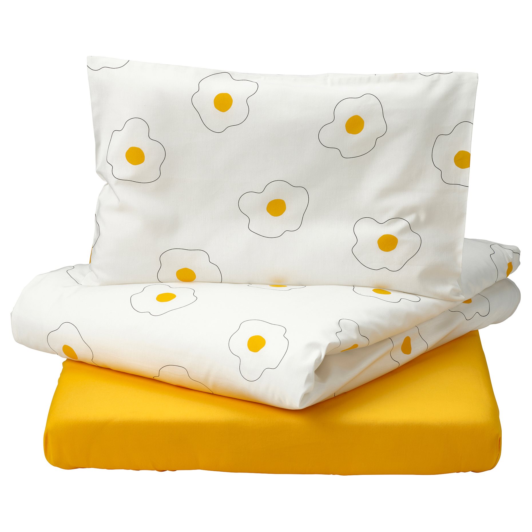 ÖGONLOCKSMAL, 3-piece bedlinen set for cot, 70x140 cm, 905.985.23