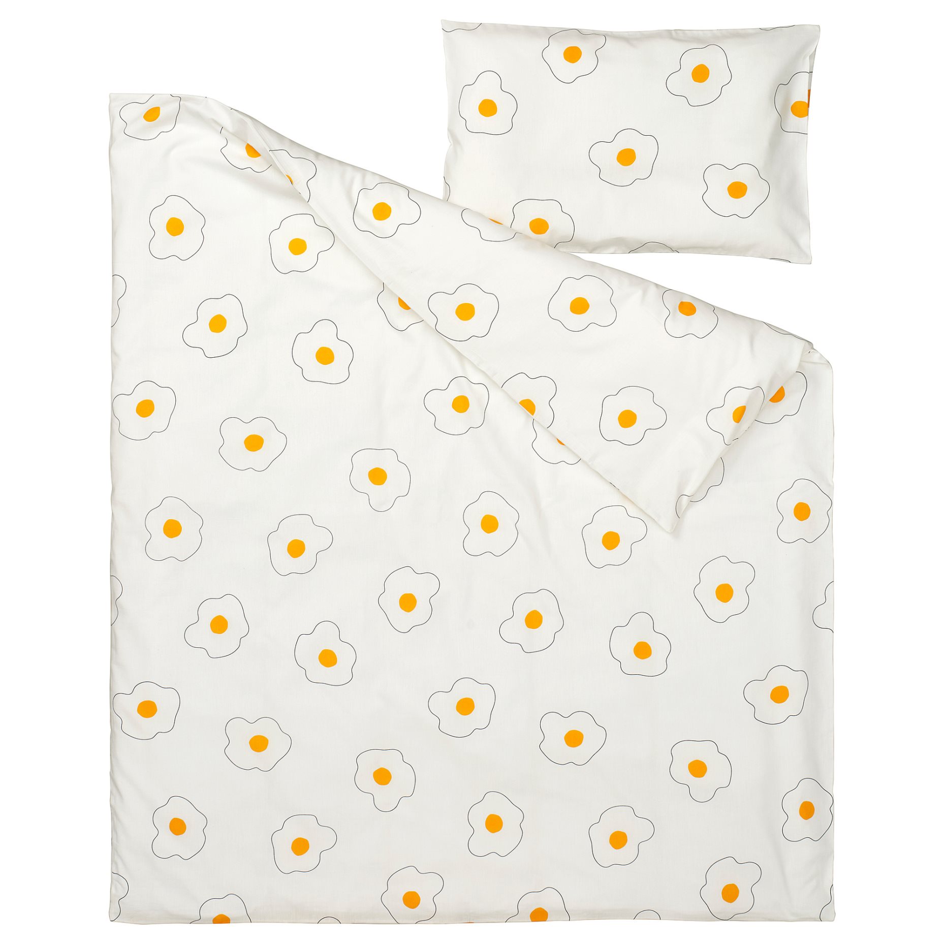 ÖGONLOCKSMAL, 3-piece bedlinen set for cot, 70x140 cm, 905.985.23