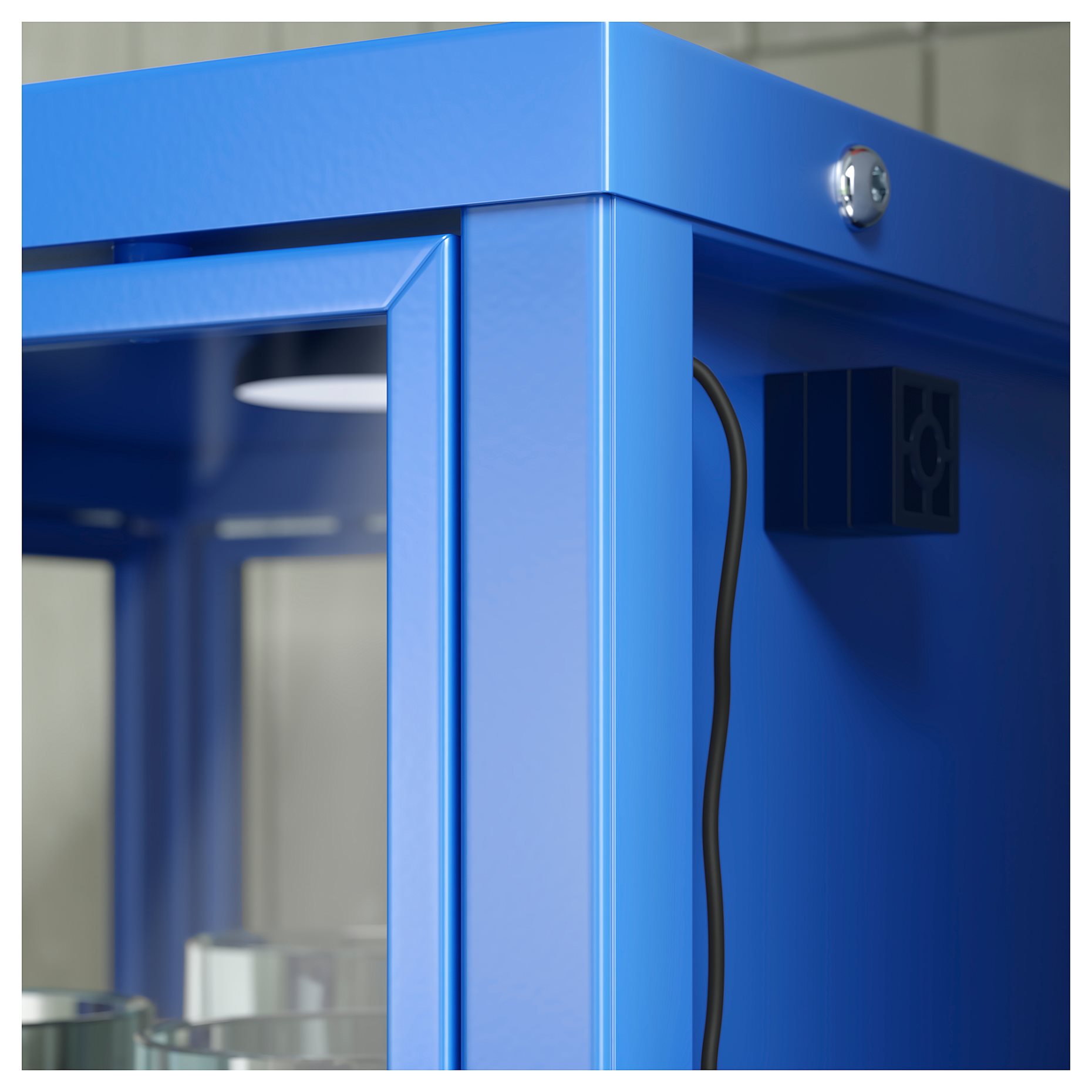 RUDSTA, glass-door cabinet, 42x37x155 cm, 906.014.17