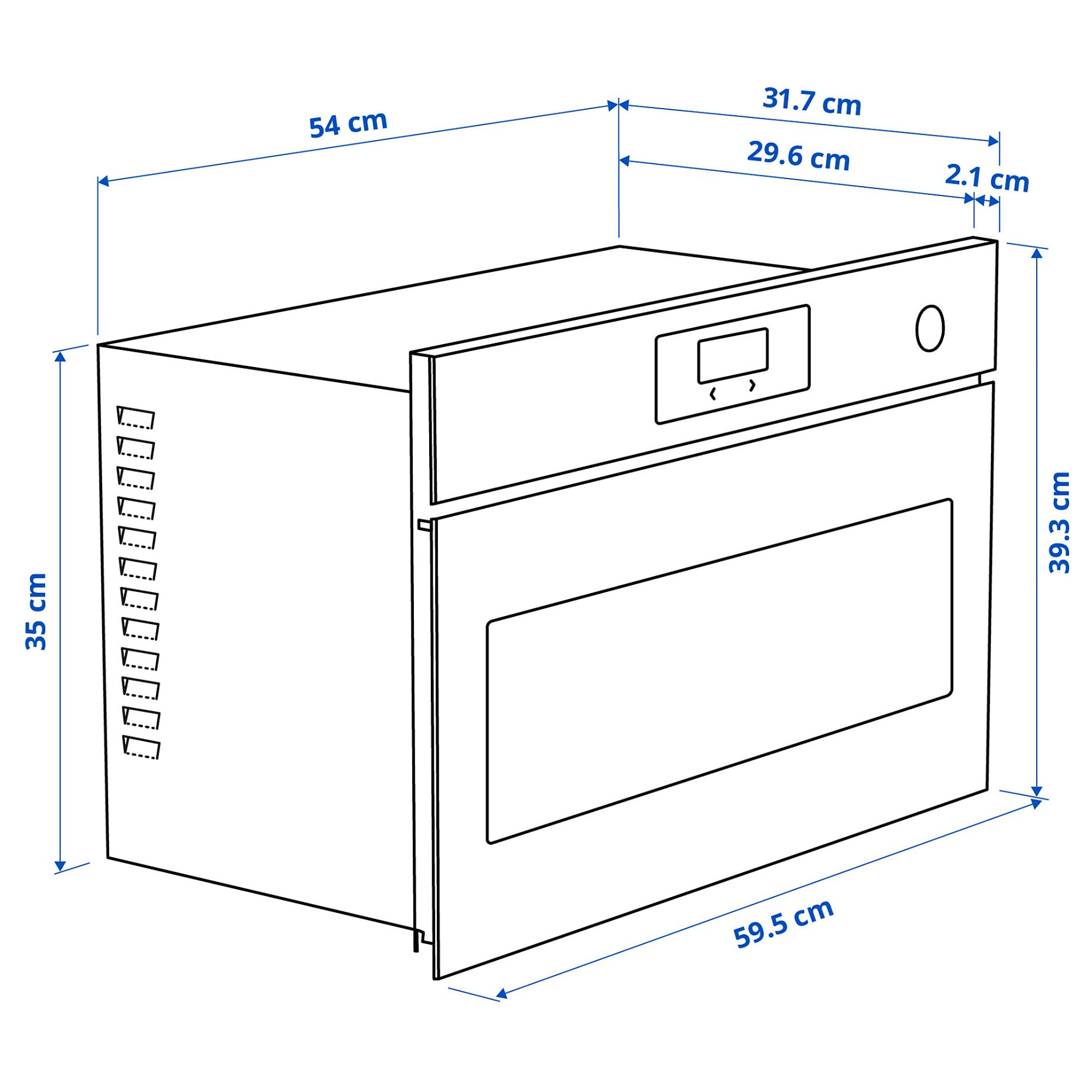 STENABY, εντοιχιζόμενος φούρνος μικροκυμάτων, IKEA 300, 906.139.72