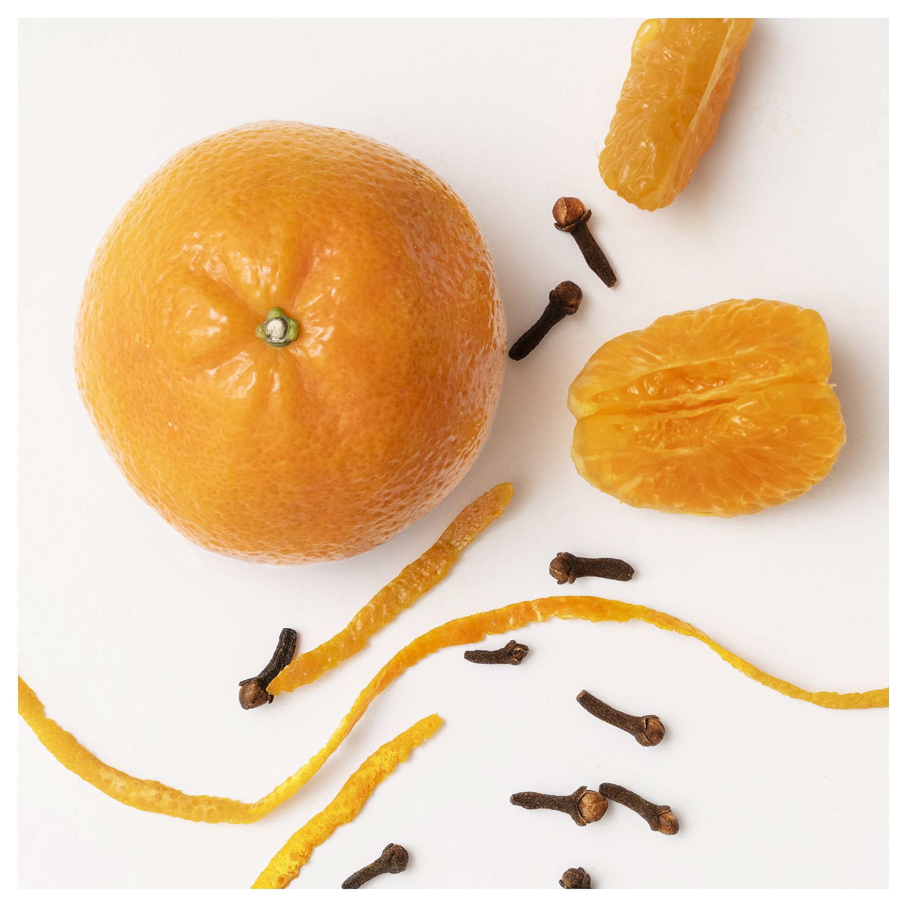 HÖKGÖK, scented candle in glass/clementine & clove, 12 hr, 906.255.93
