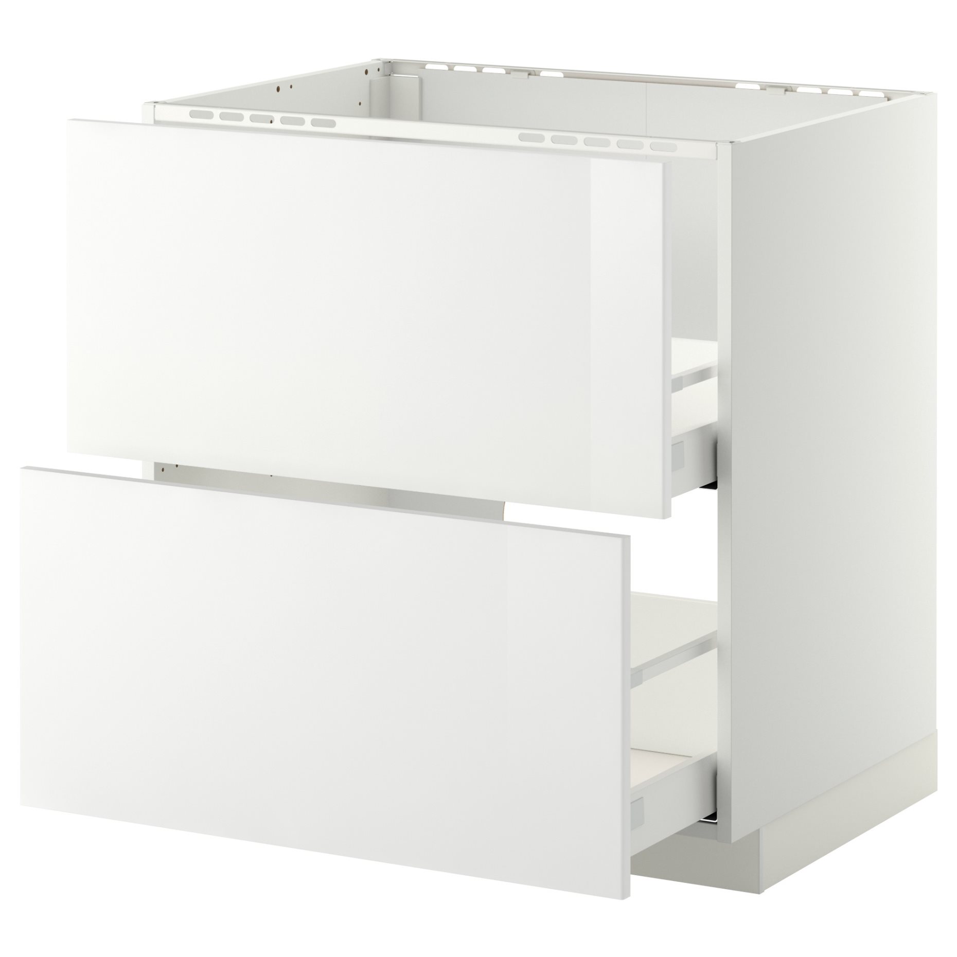 METOD/MAXIMERA, base cabinet for sink+2 fronts/2 drawers, 991.050.60