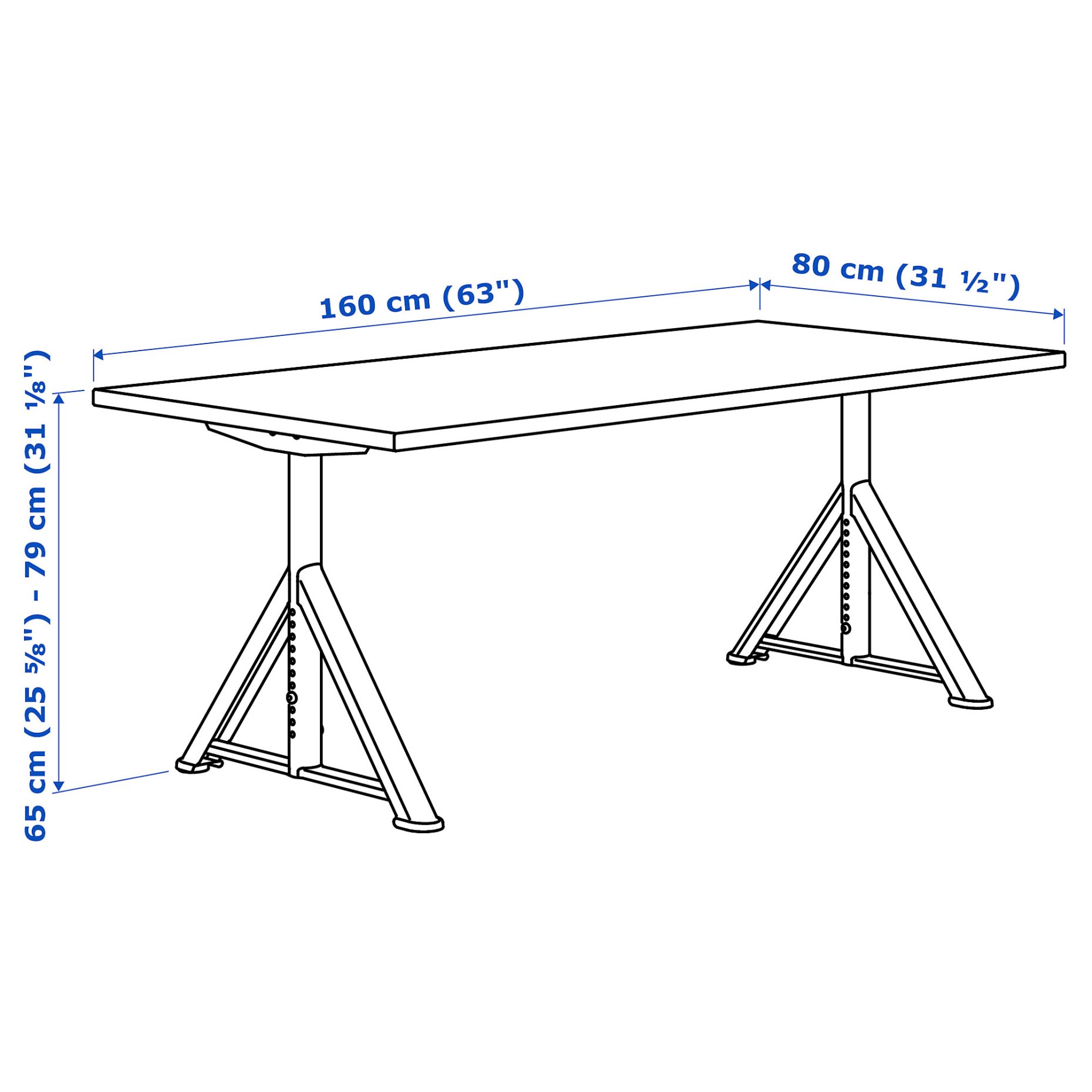 IDÅSEN, desk, 992.810.39