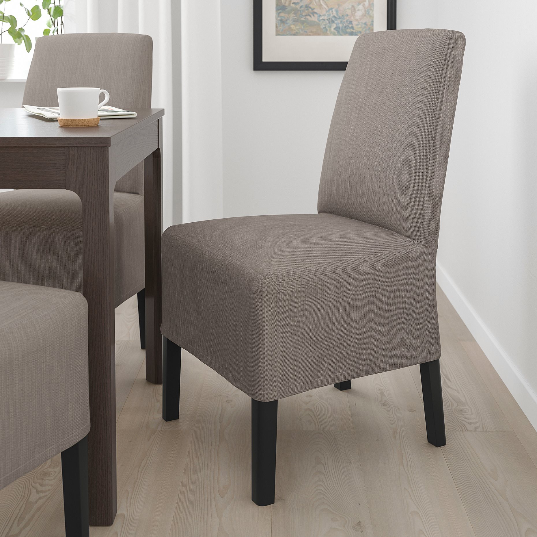 BERGMUND, chair with medium long cover, 993.860.98