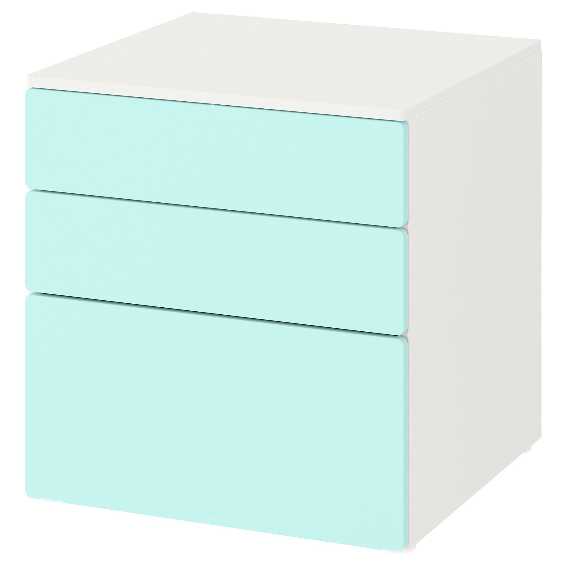 SMASTAD/PLATSA, chest of 3 drawers, 60x57x63 cm, 993.875.59