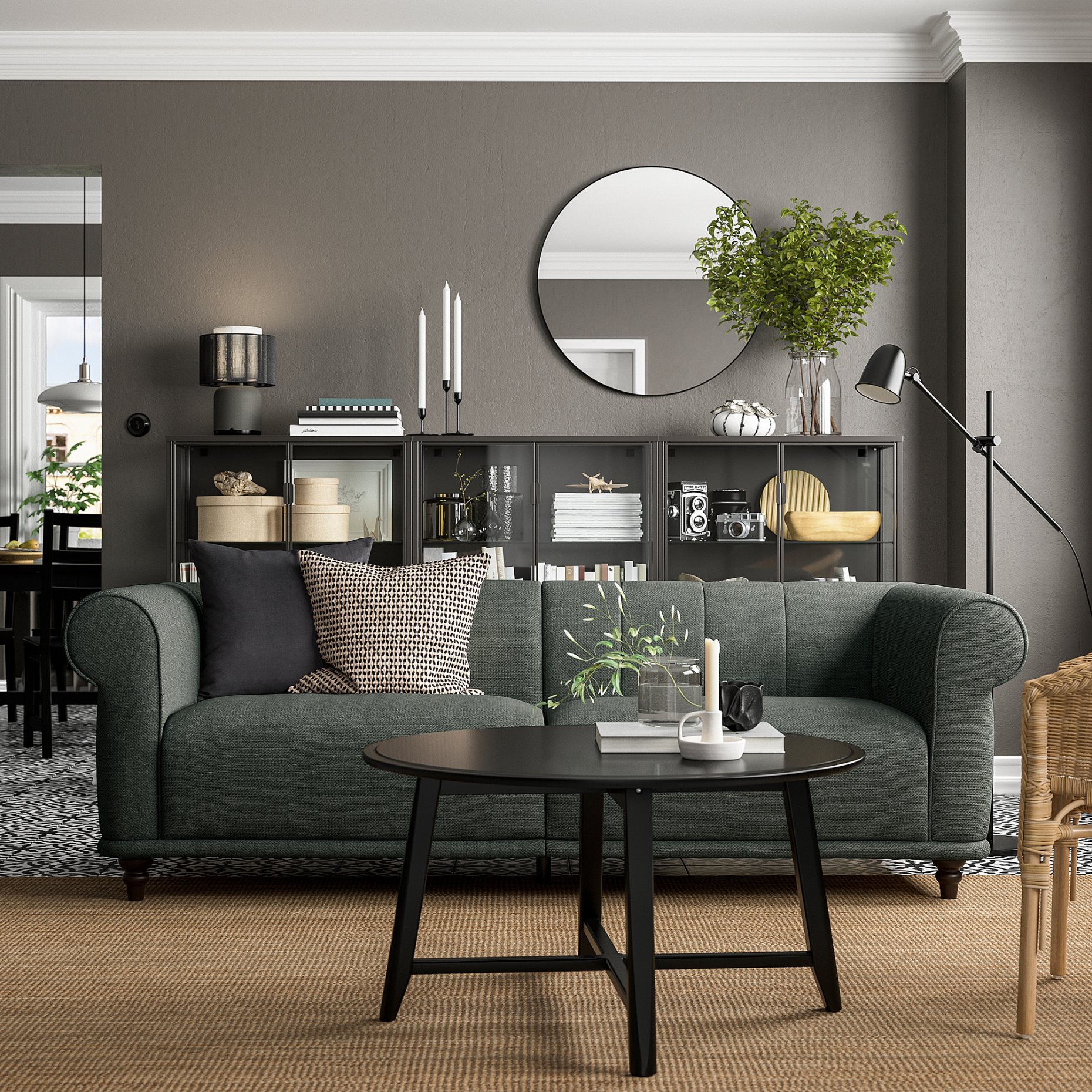 VISKAFORS, 3-seat sofa, 994.433.67