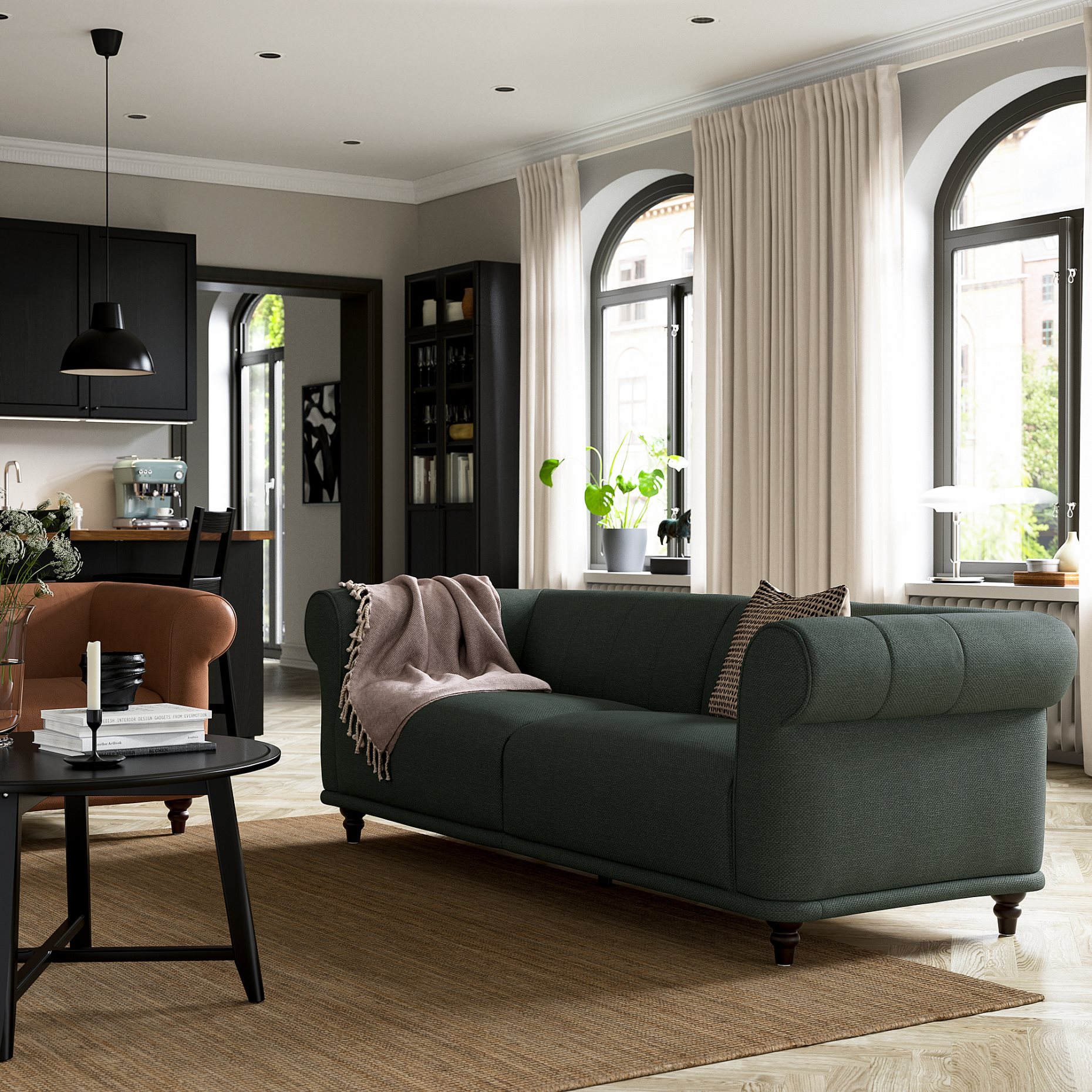 VISKAFORS, 3-seat sofa, 994.433.67
