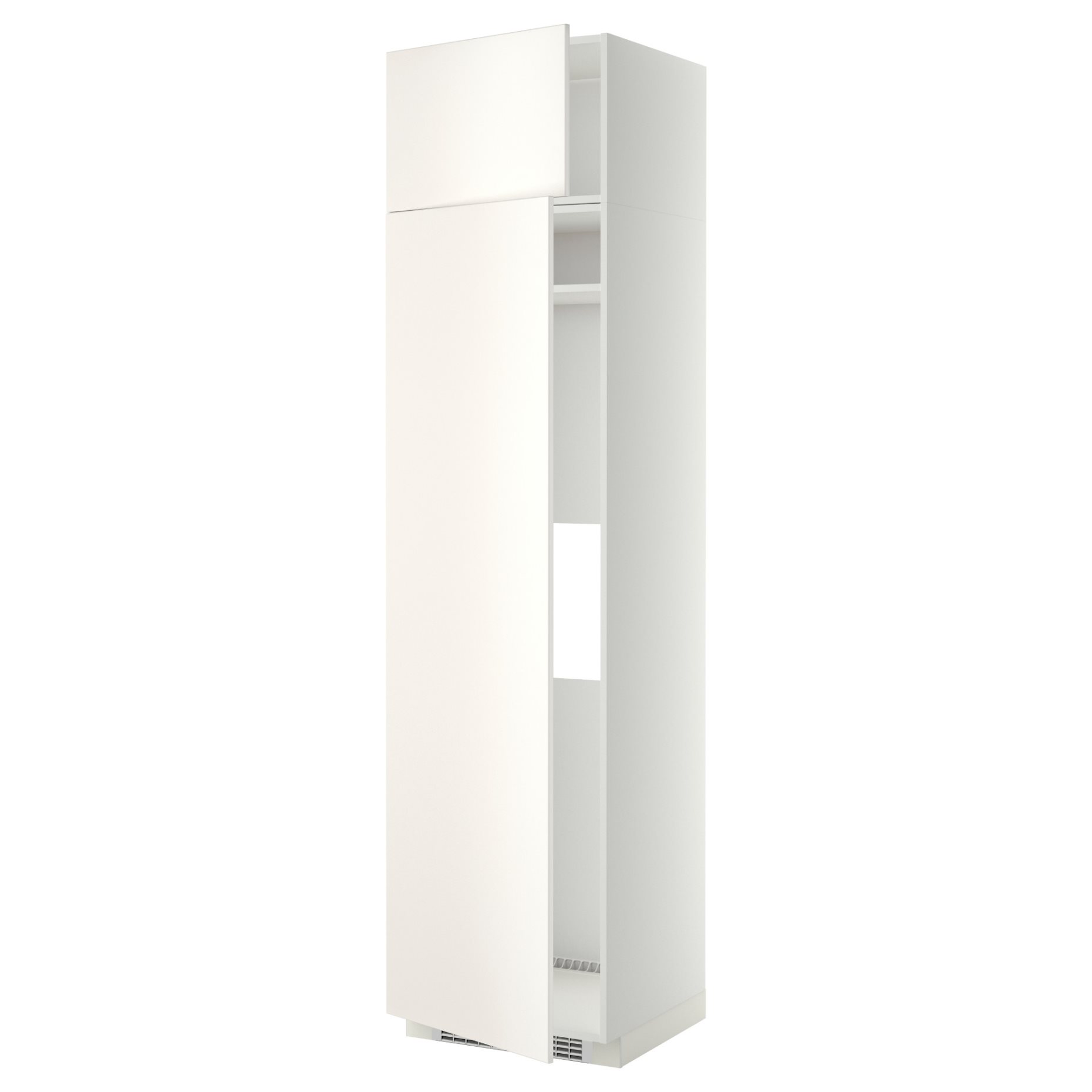 METOD, high cabinet for fridge or freezer with 2 drawers, 60x60x240 cm, 994.659.86
