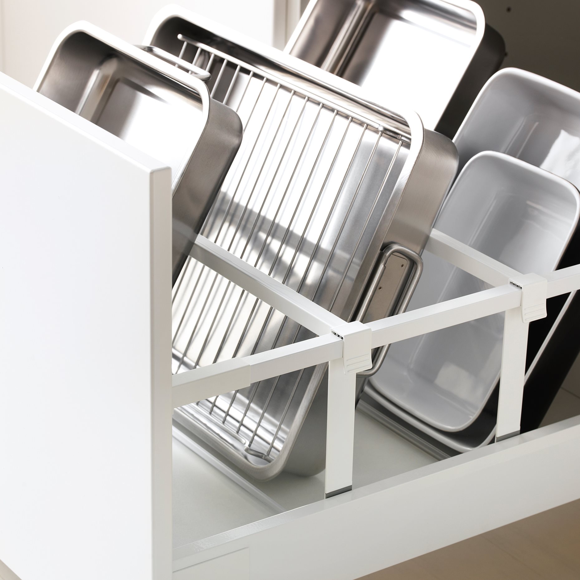 METOD, high cabinet for oven with door/2 fronts/2 high drawers, 60x60x220 cm, 994.666.84