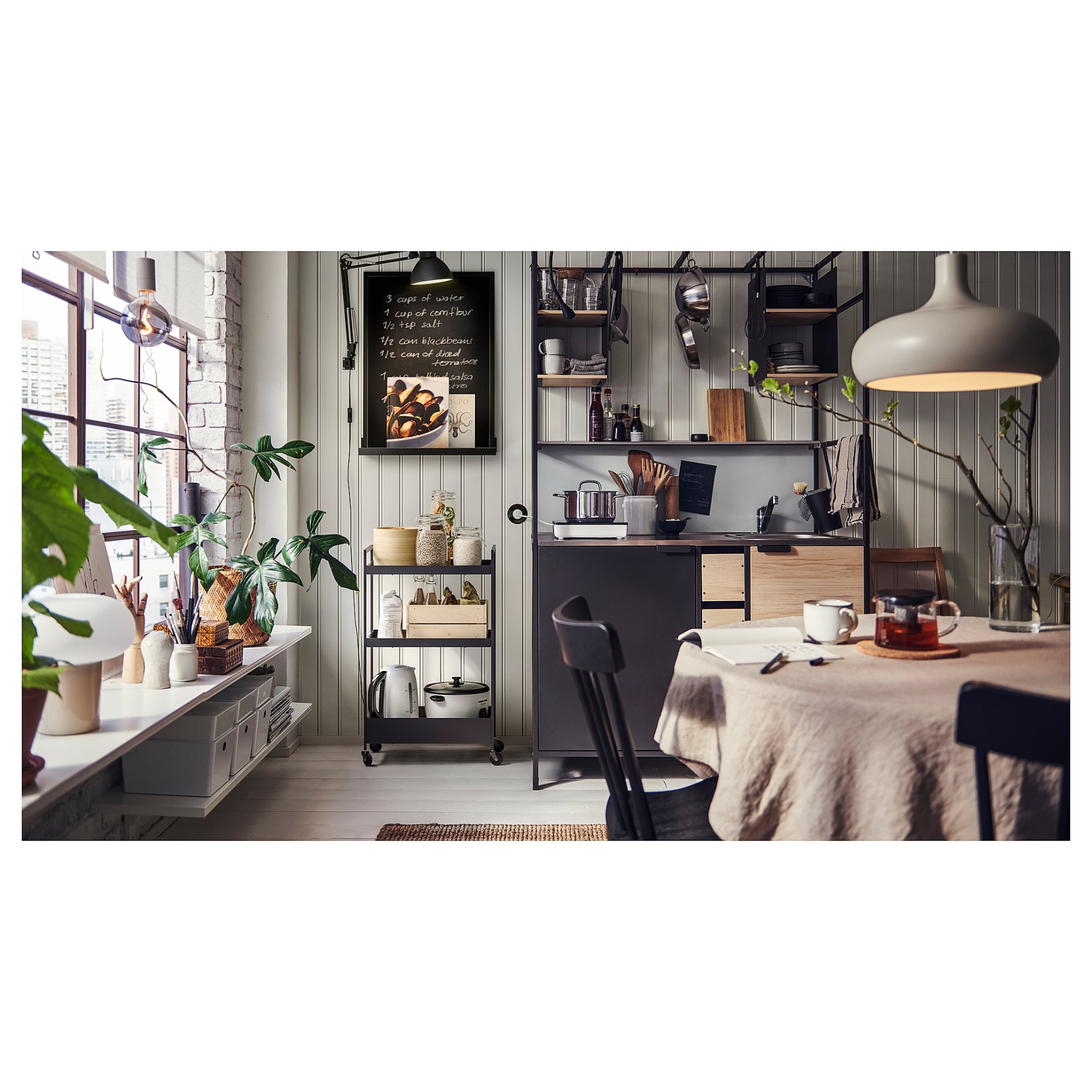 ÄSPINGE, kitchenette, 120x60x202 cm, 994.781.68