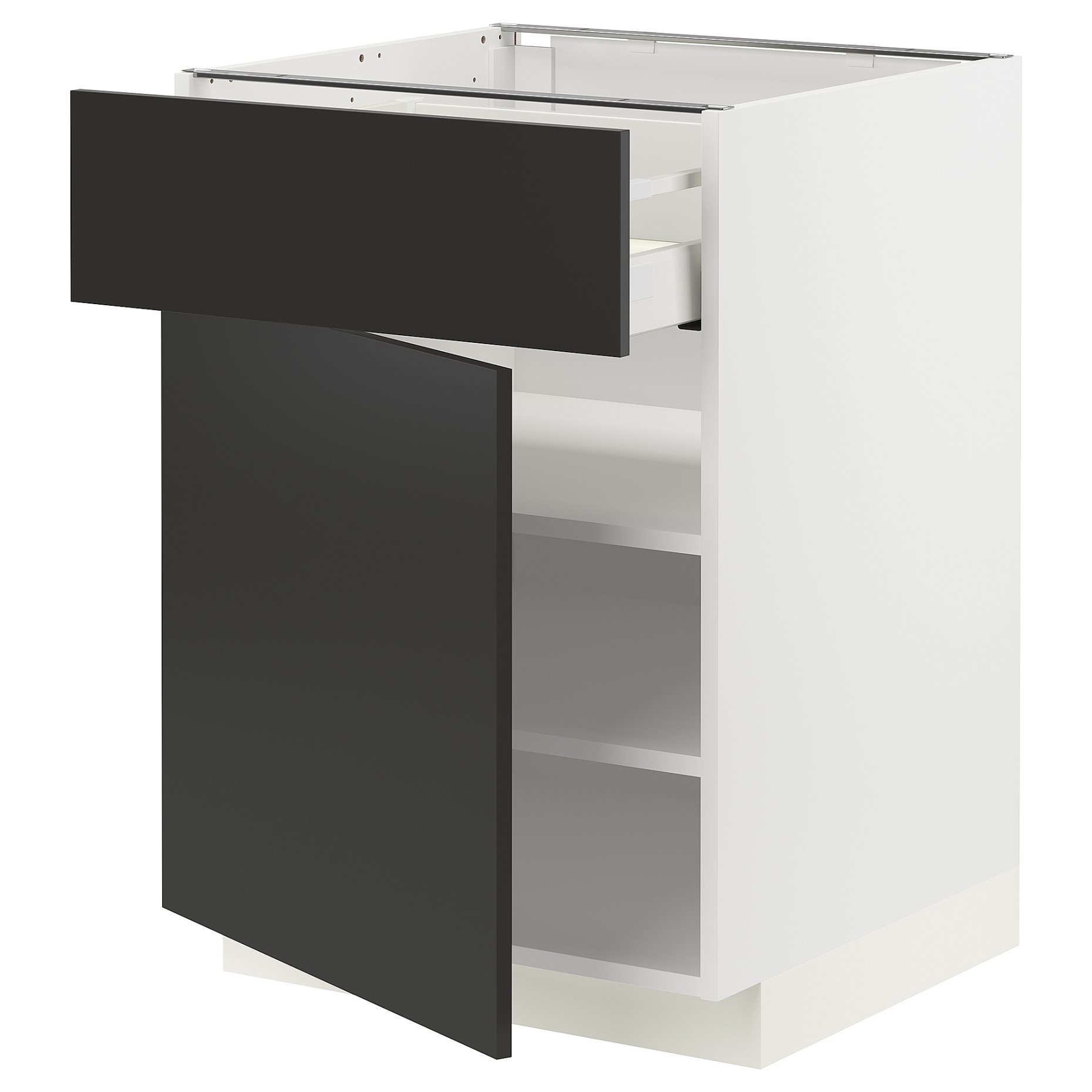 METOD, base cabinet with drawer/door, 60x60 cm, 994.978.74